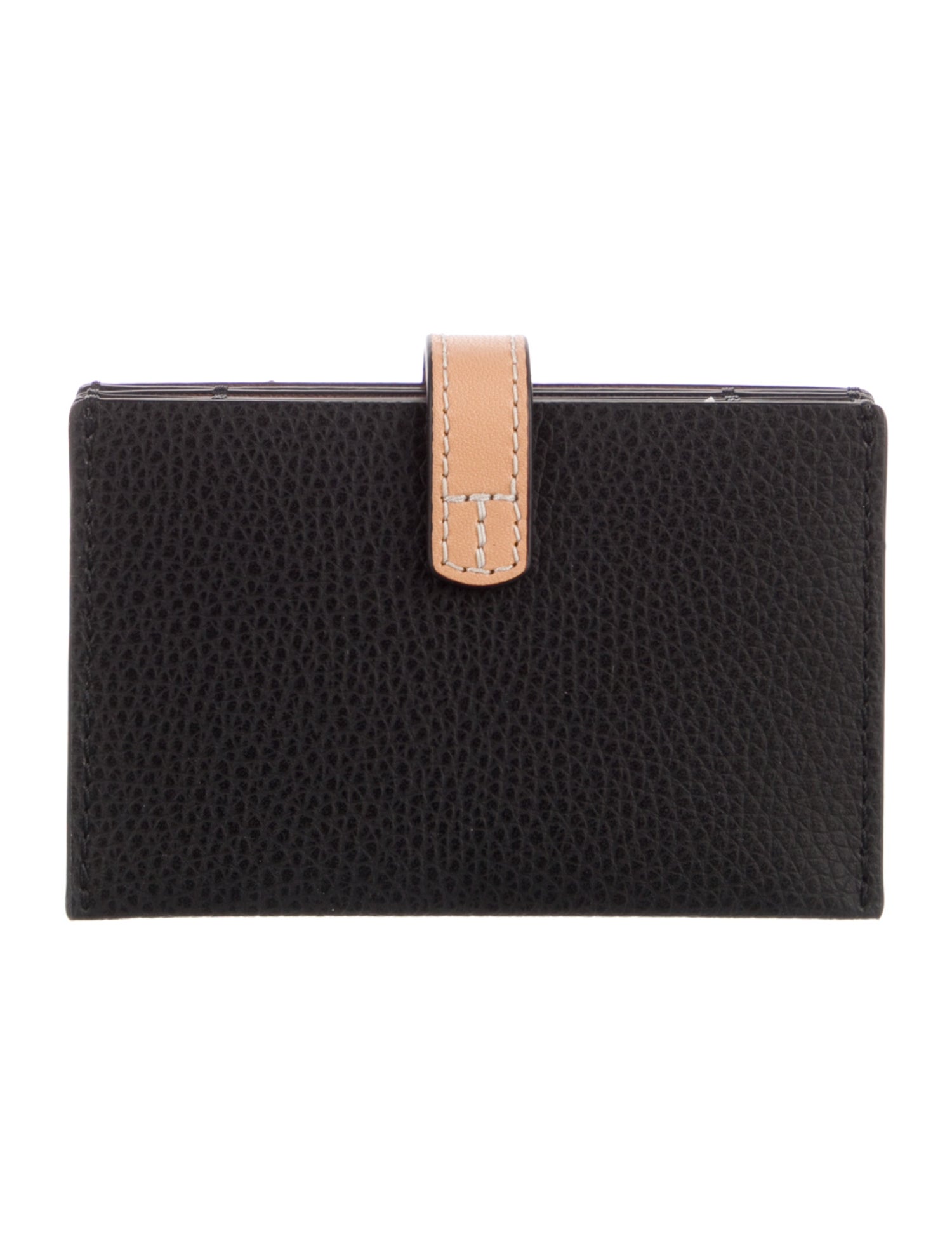 Tory Burch Leather Colorblock Pattern French Purse