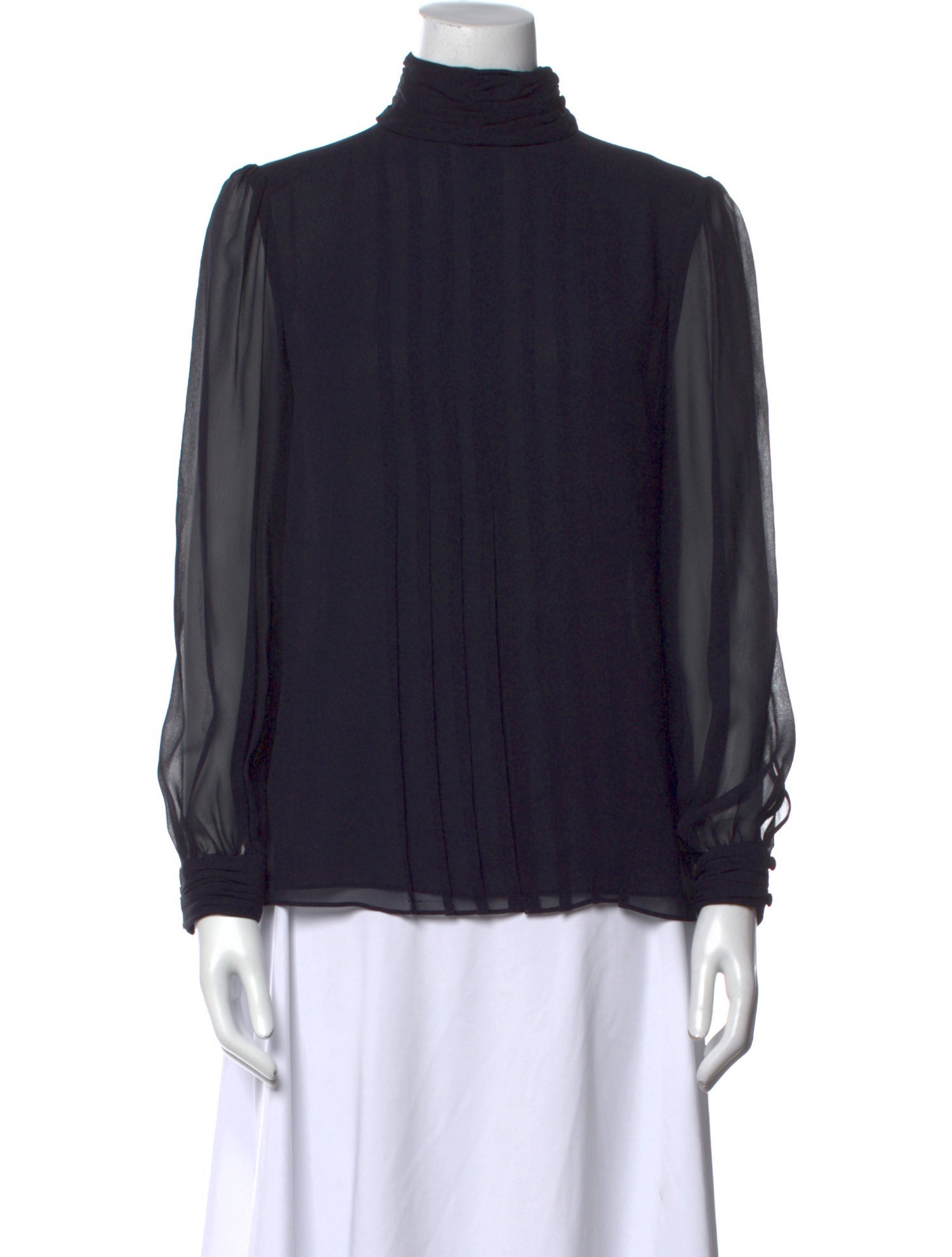 Tory Burch Silk Turtleneck Blouse