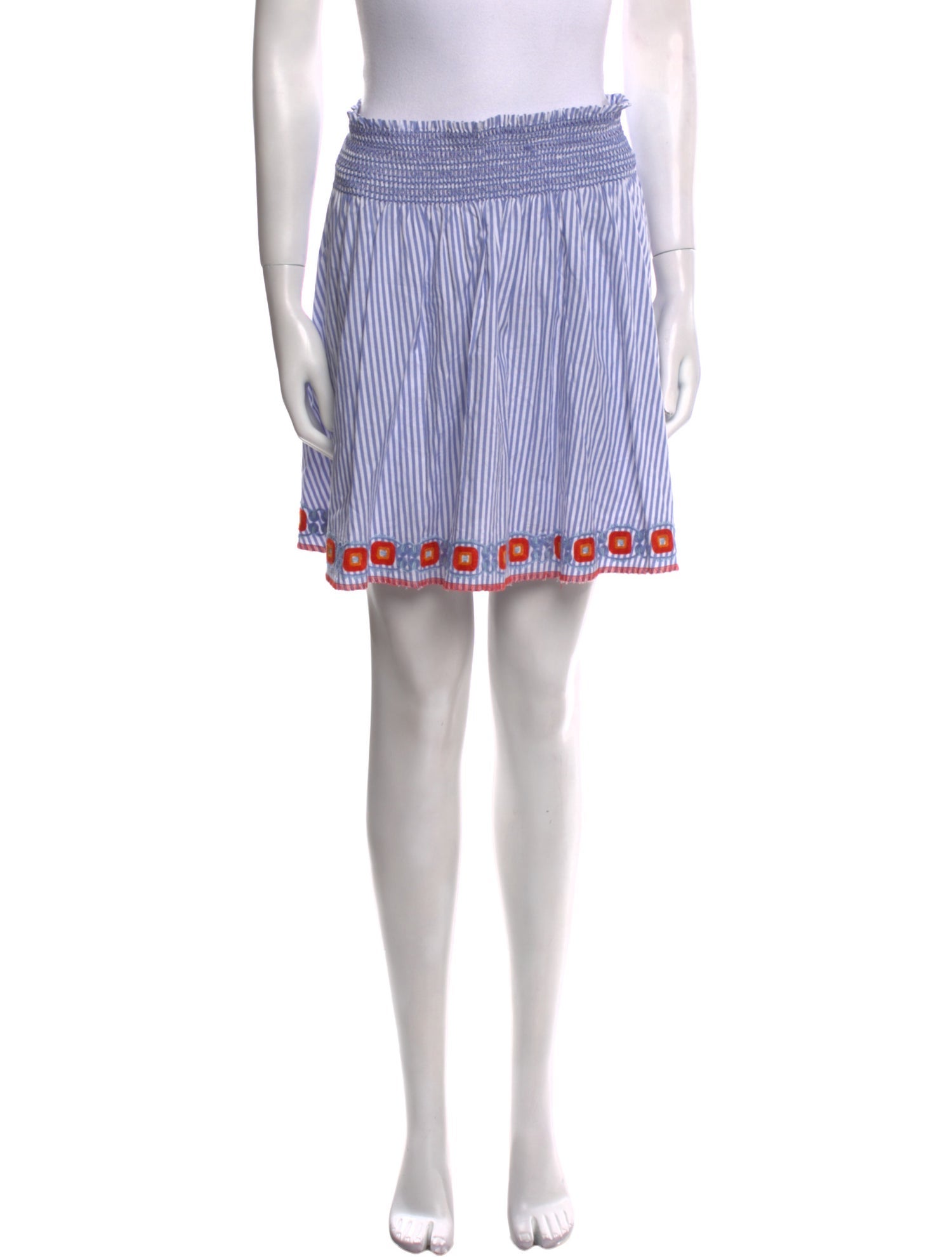 Tory Burch Striped Mini Skirt