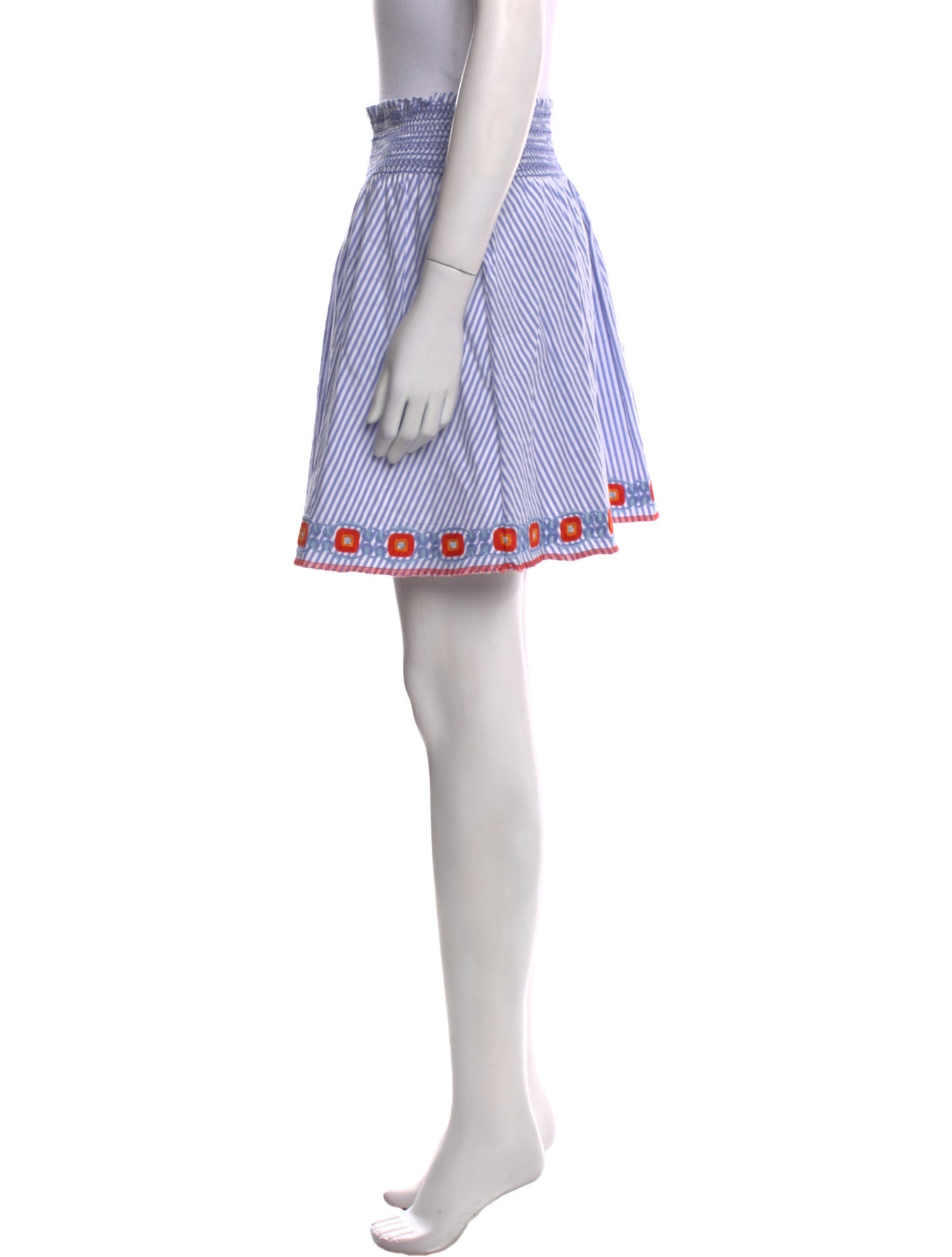 Tory Burch Striped Mini Skirt