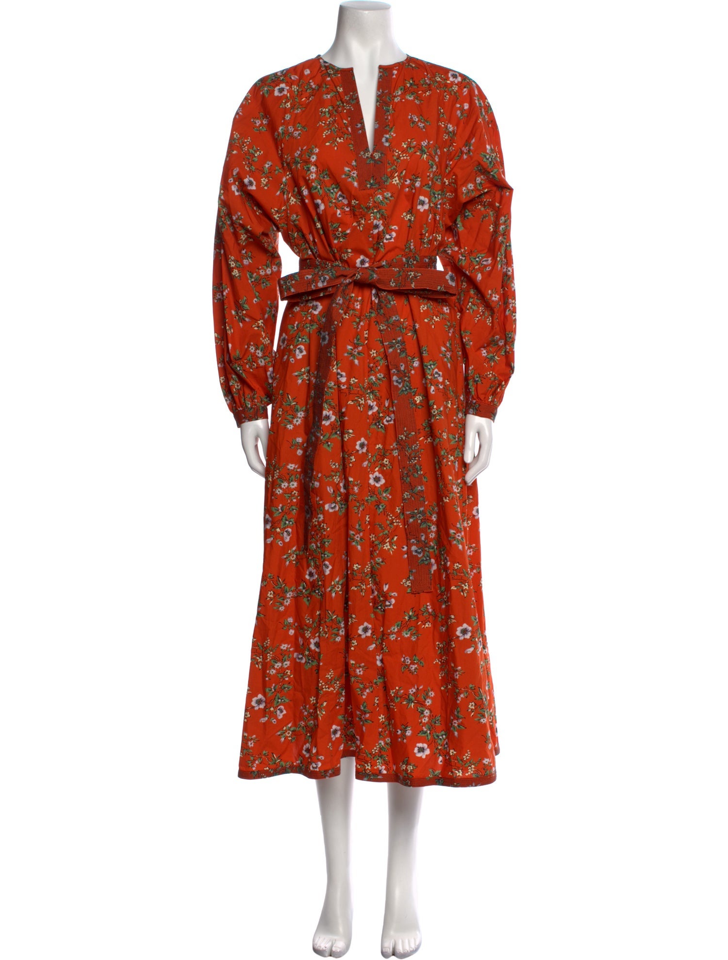 Tory Burch Floral Print Long Dress w/ Tags