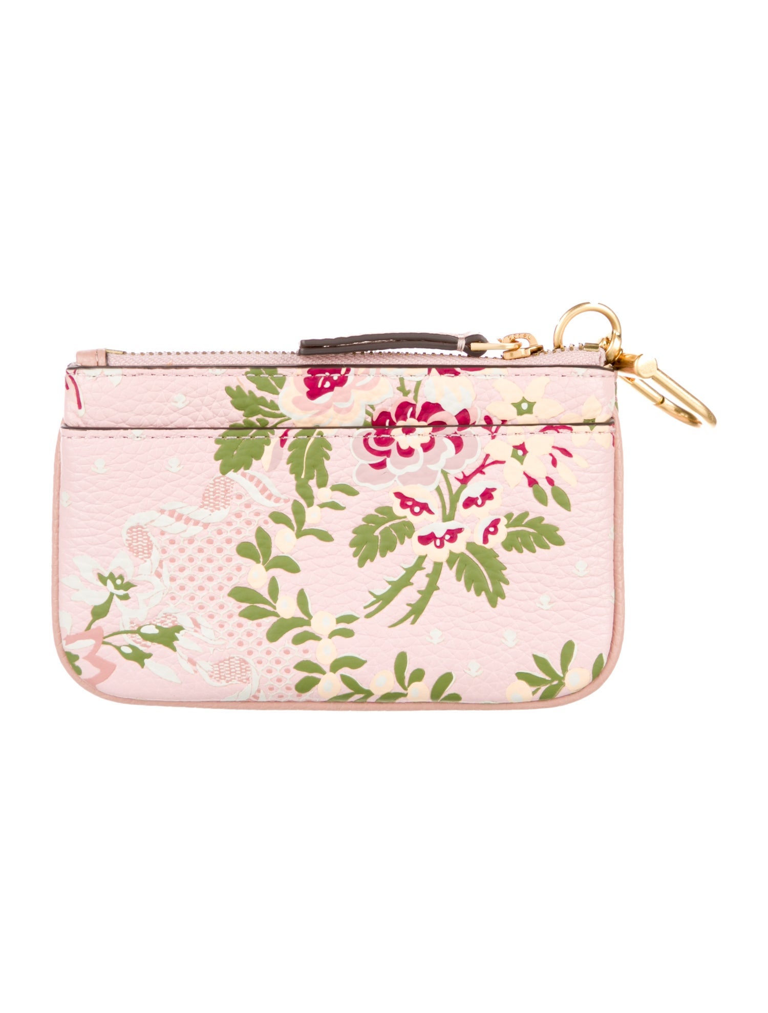 Tory Burch Leather Floral Print Pouch w/ Tags