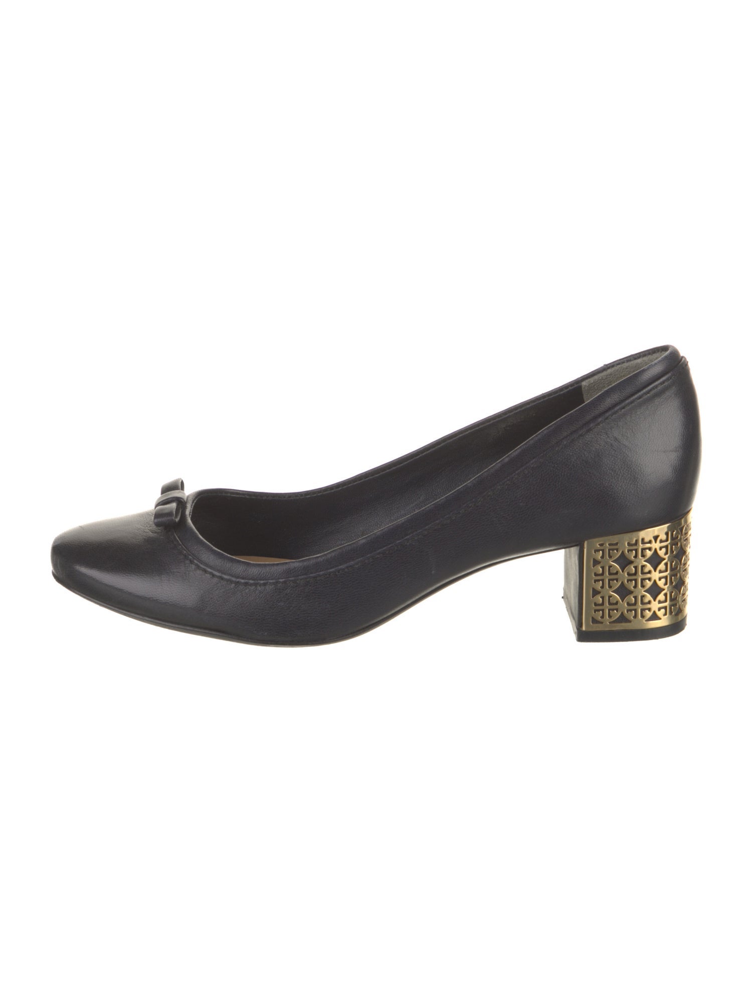 Tory Burch Leather Bow Accents Pumps