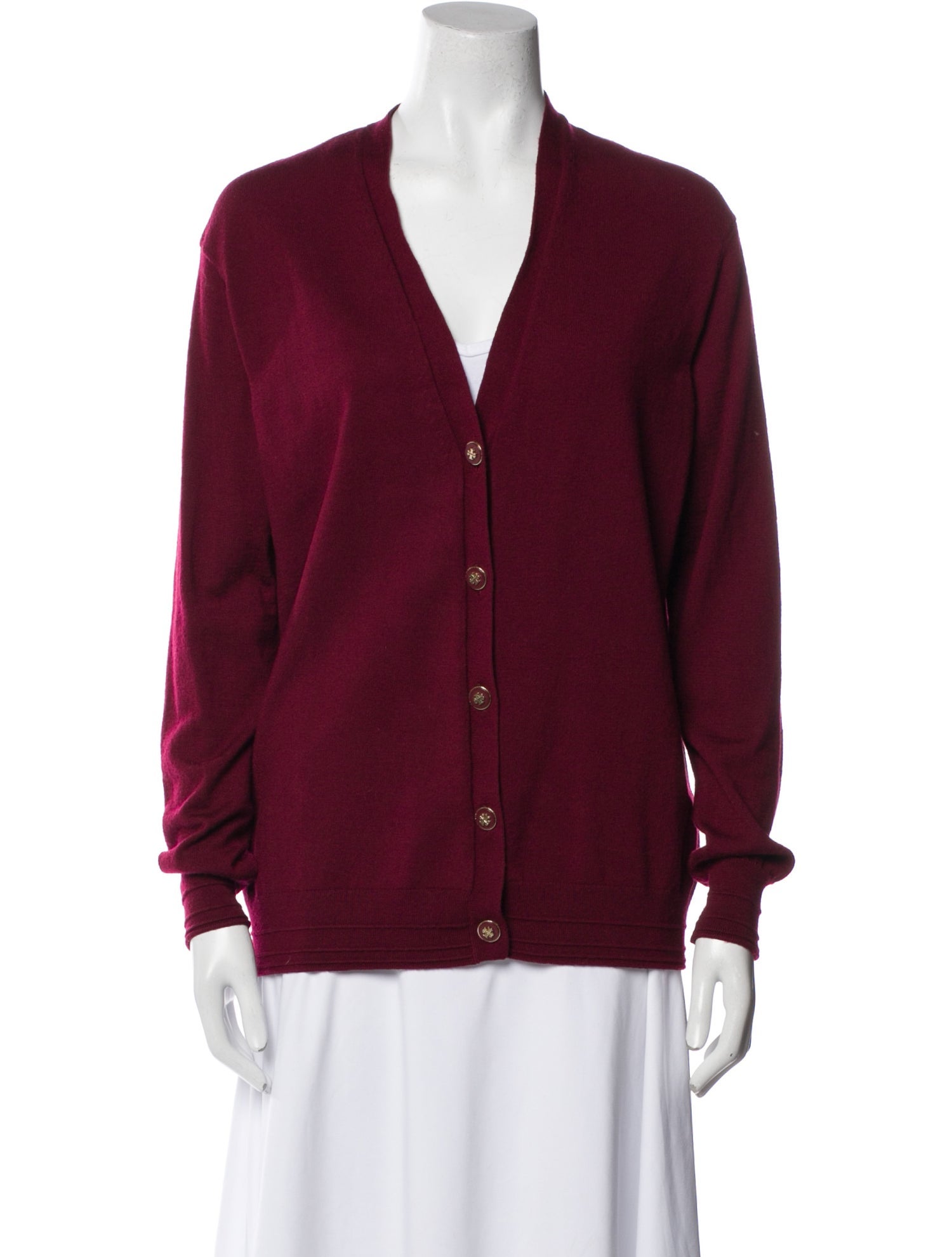 Tory Burch Merino Wool V-Neck Sweater
