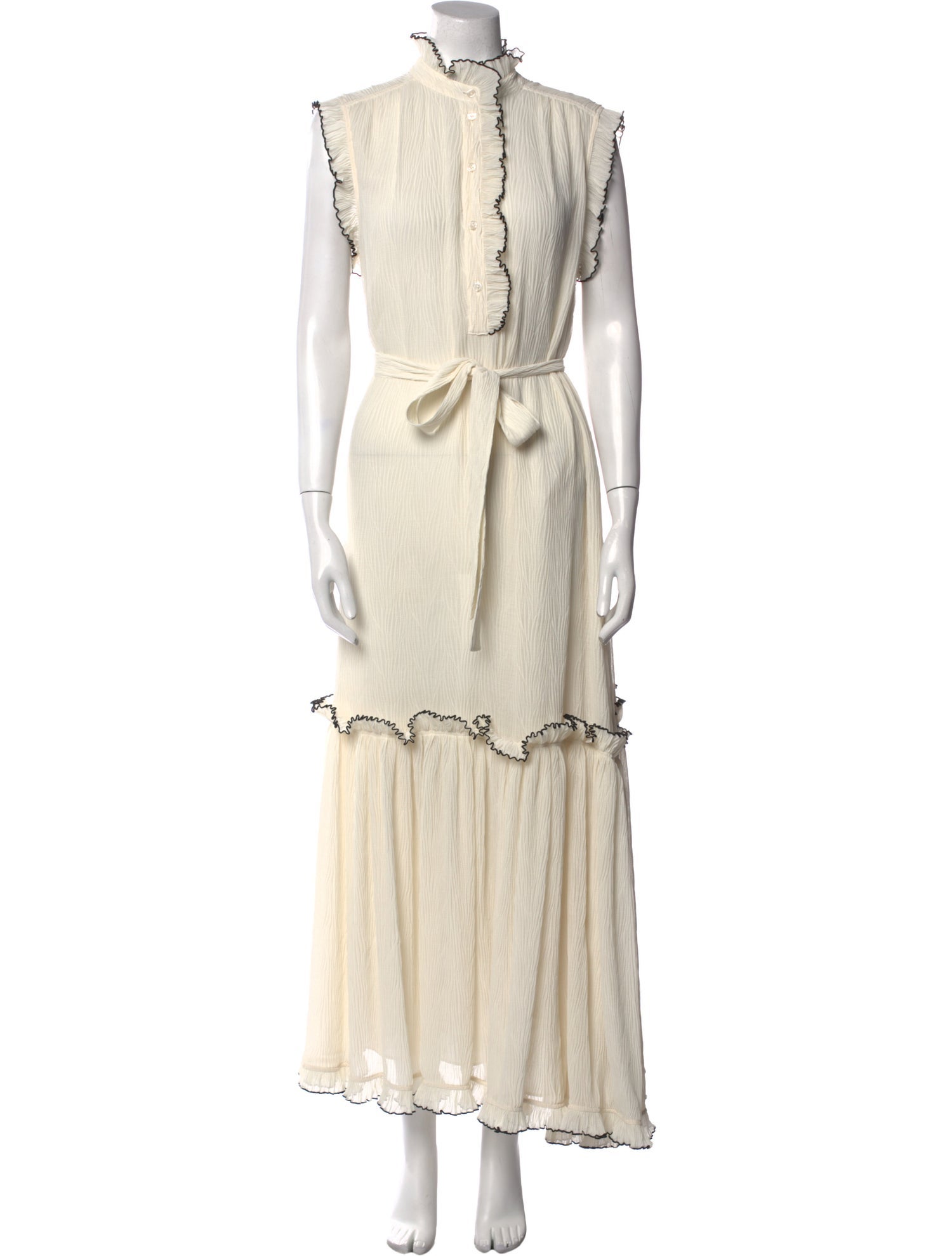 Tory Burch Mock Neck Long Dress