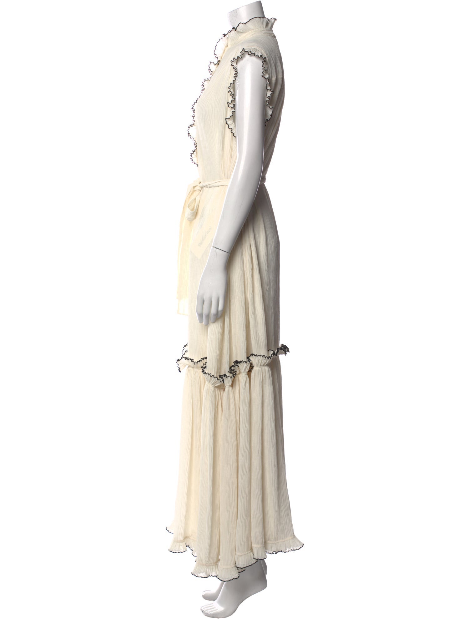 Tory Burch Mock Neck Long Dress