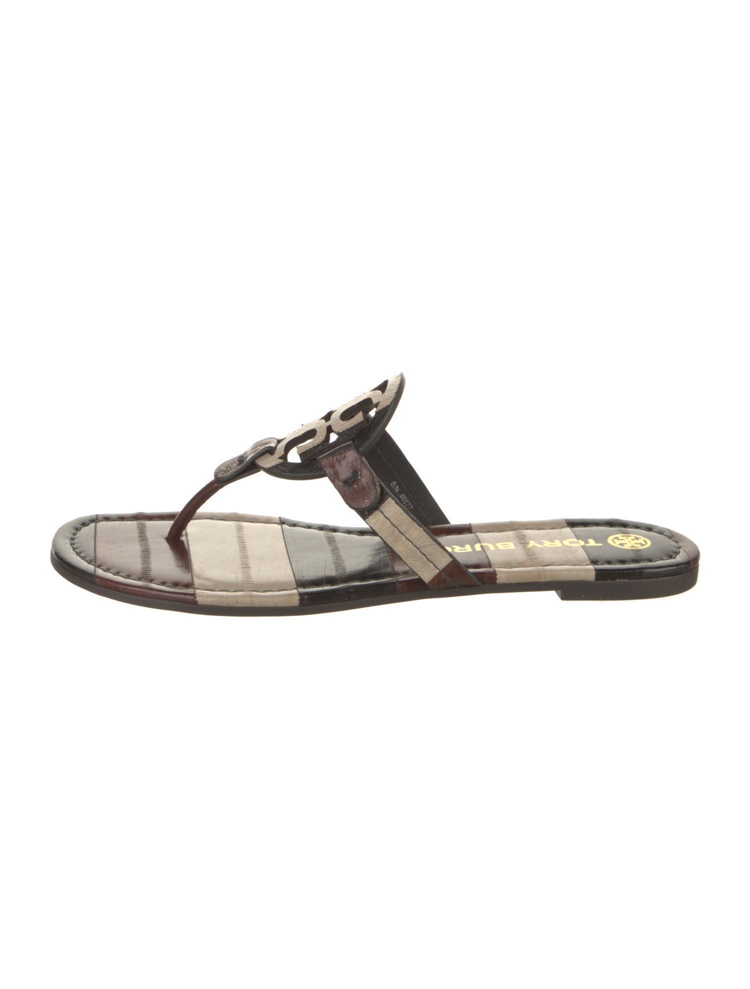 Tory Burch Leather T-Strap Sandals