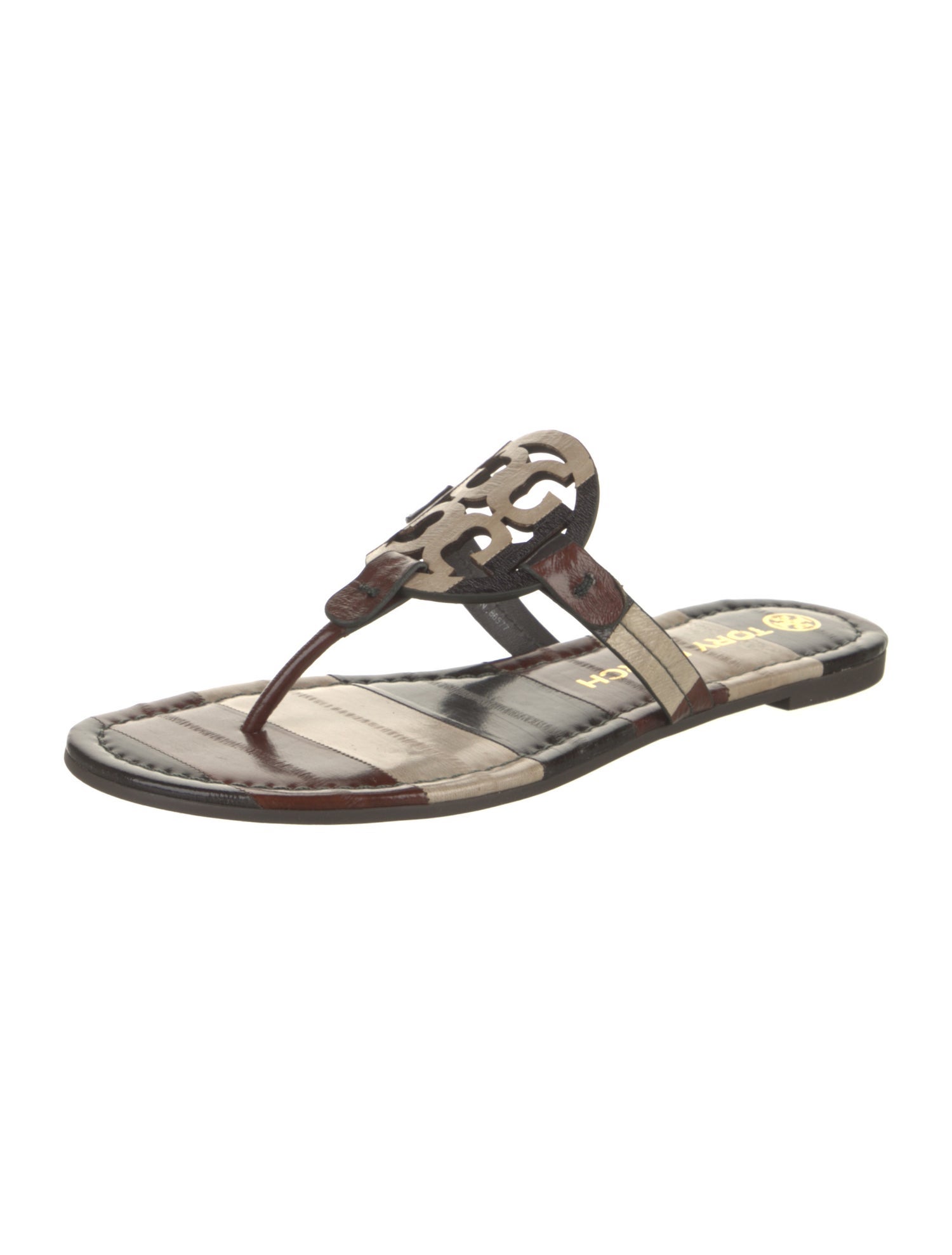 Tory Burch Leather T-Strap Sandals