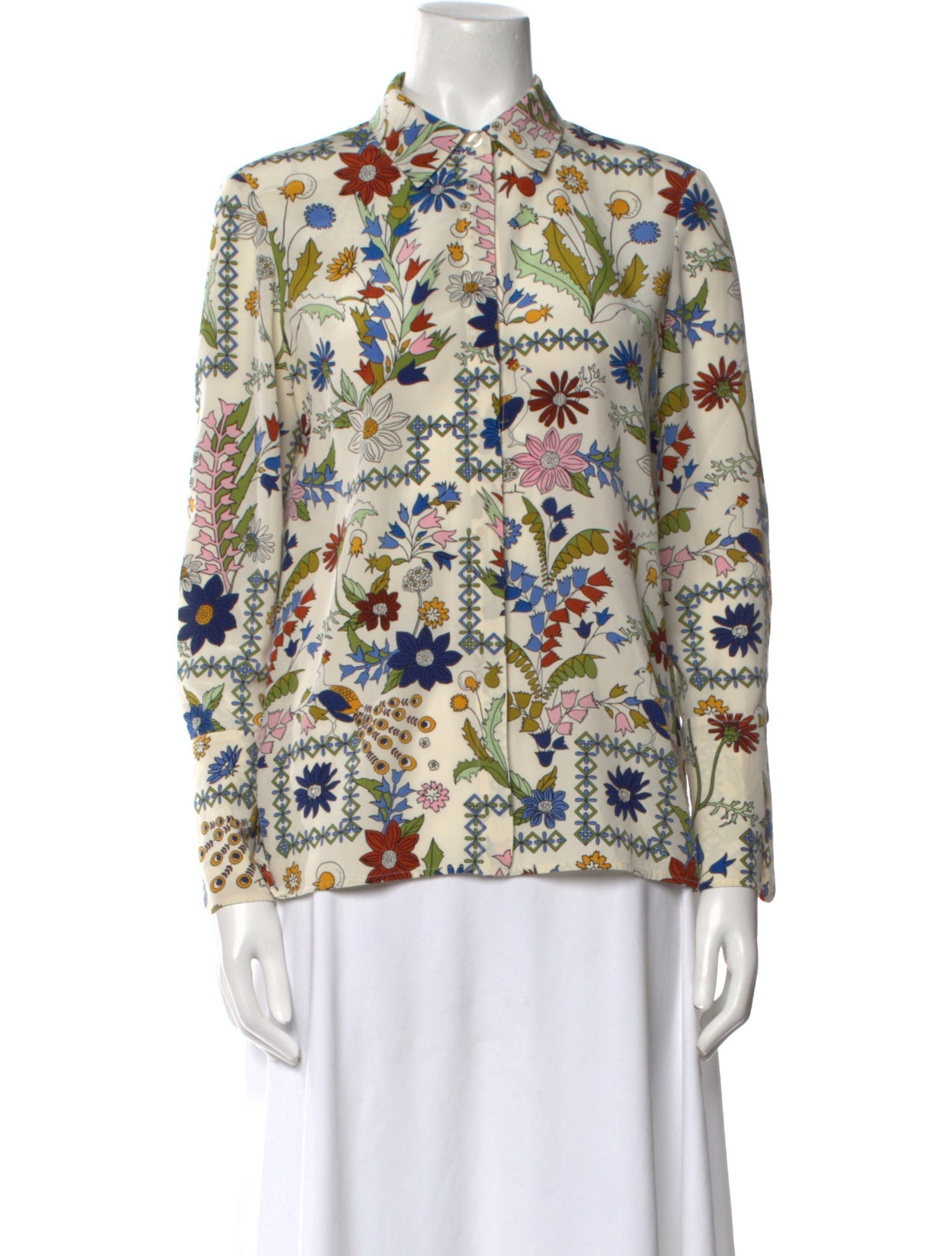 Tory Burch Silk Printed Blouse