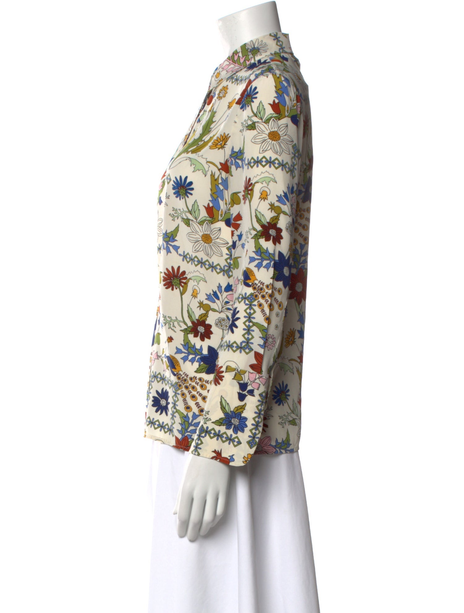 Tory Burch Silk Printed Blouse