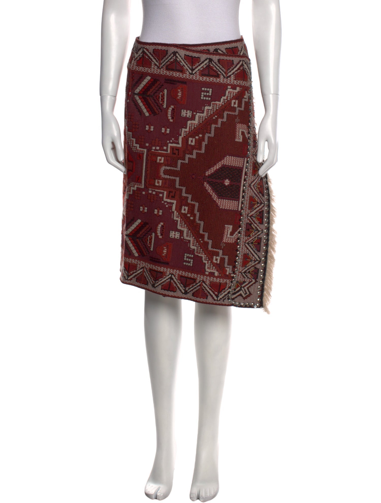 Tory Burch Printed Knee-Length Skirt