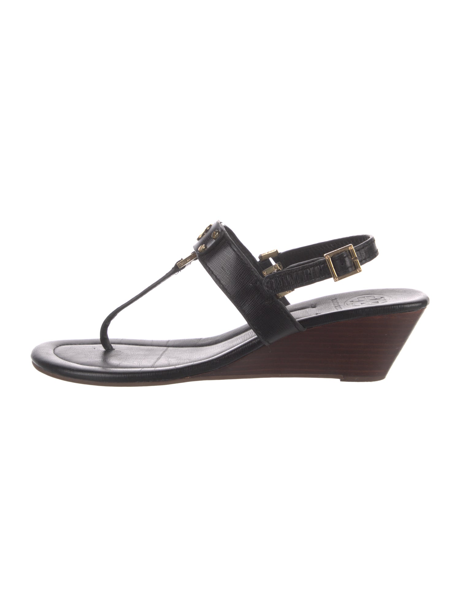Tory Burch Leather T-Strap Sandals