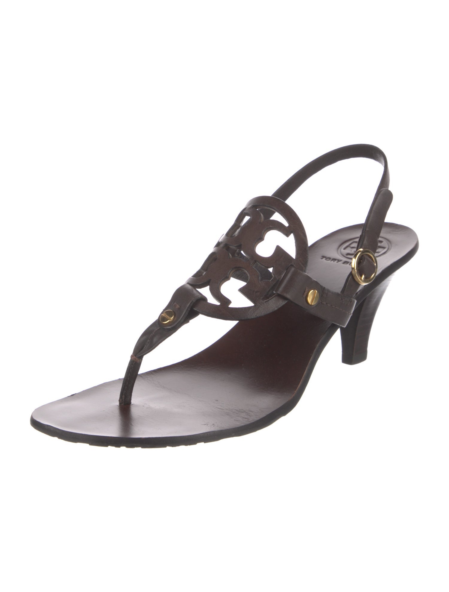 Tory Burch Leather Slingback Sandals