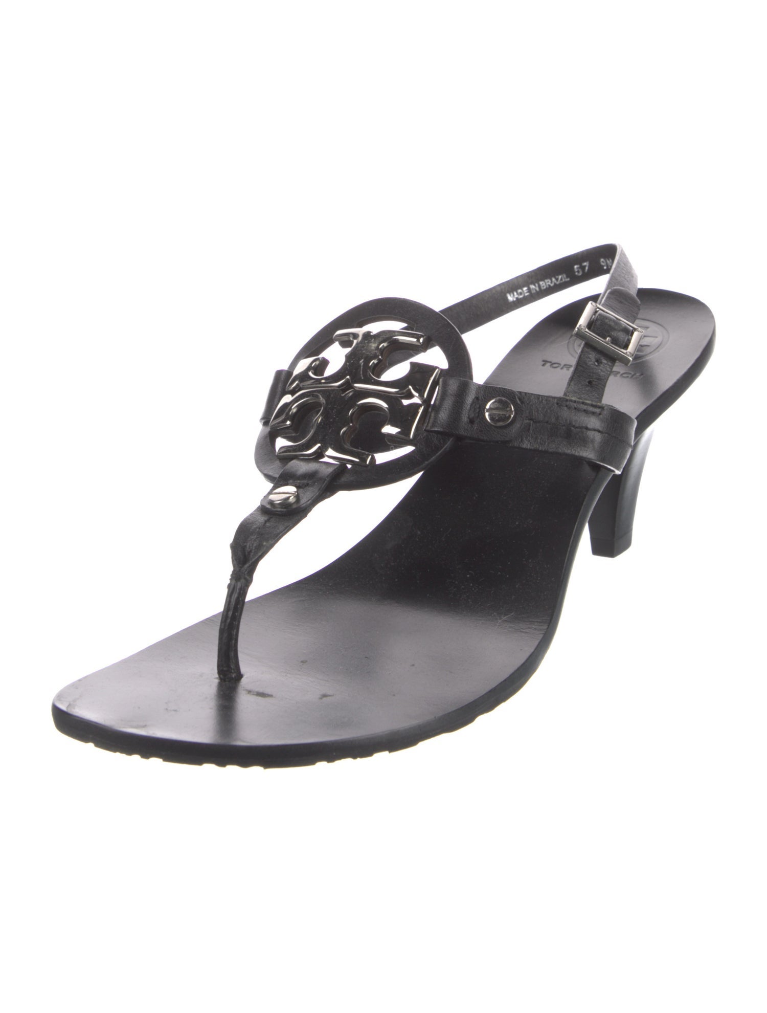 Tory Burch Leather Slingback Sandals