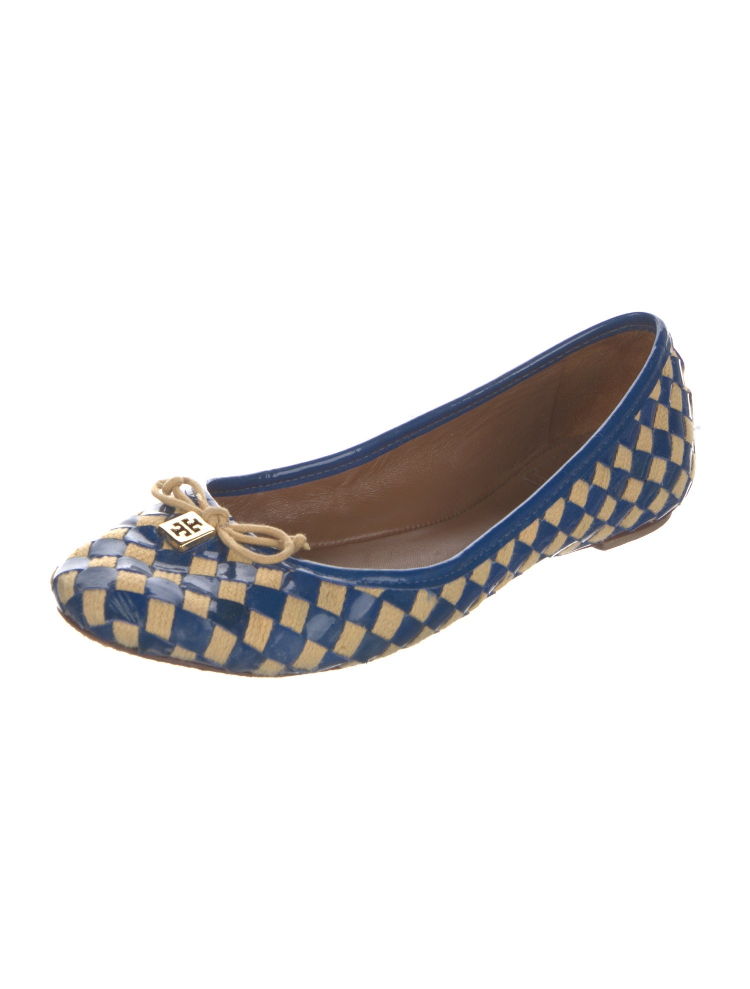 Tory Burch Patent Leather Patterned Flats