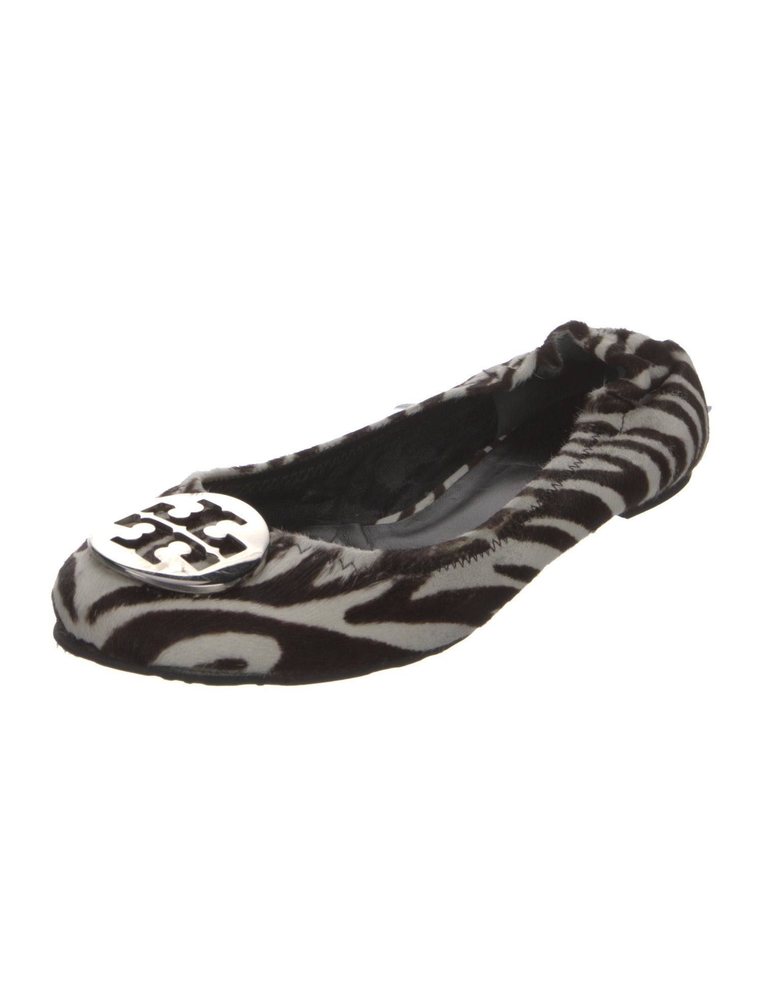 Tory Burch Ponyhair Patterned Ballet Flats