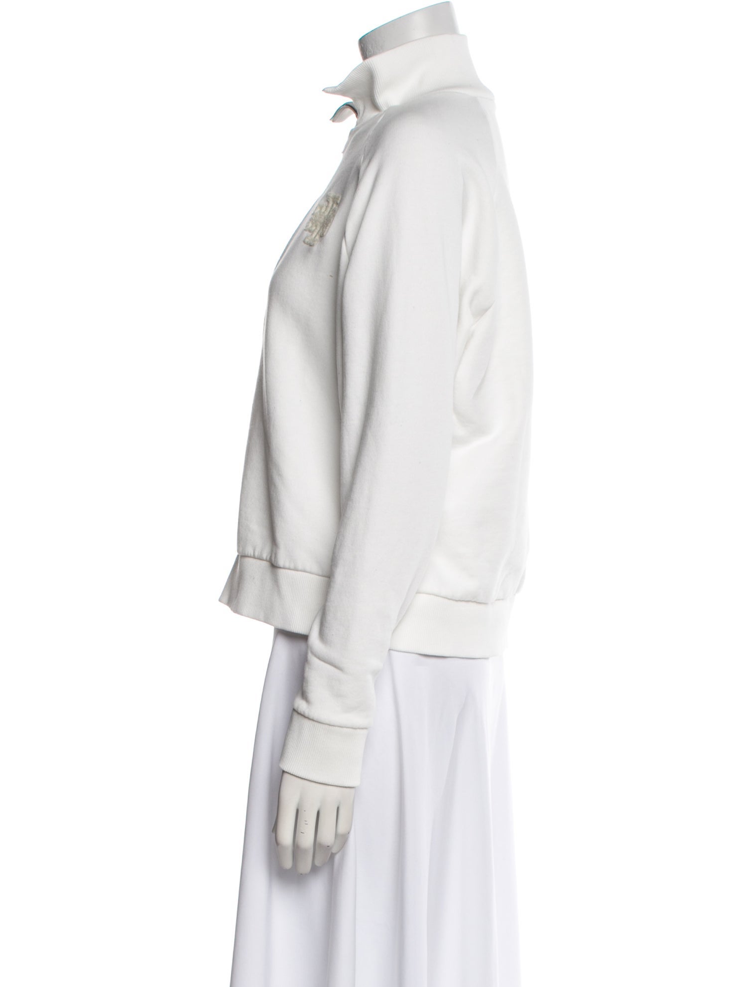 Tory Burch Mock Neck Long Sleeve Sweatshirt