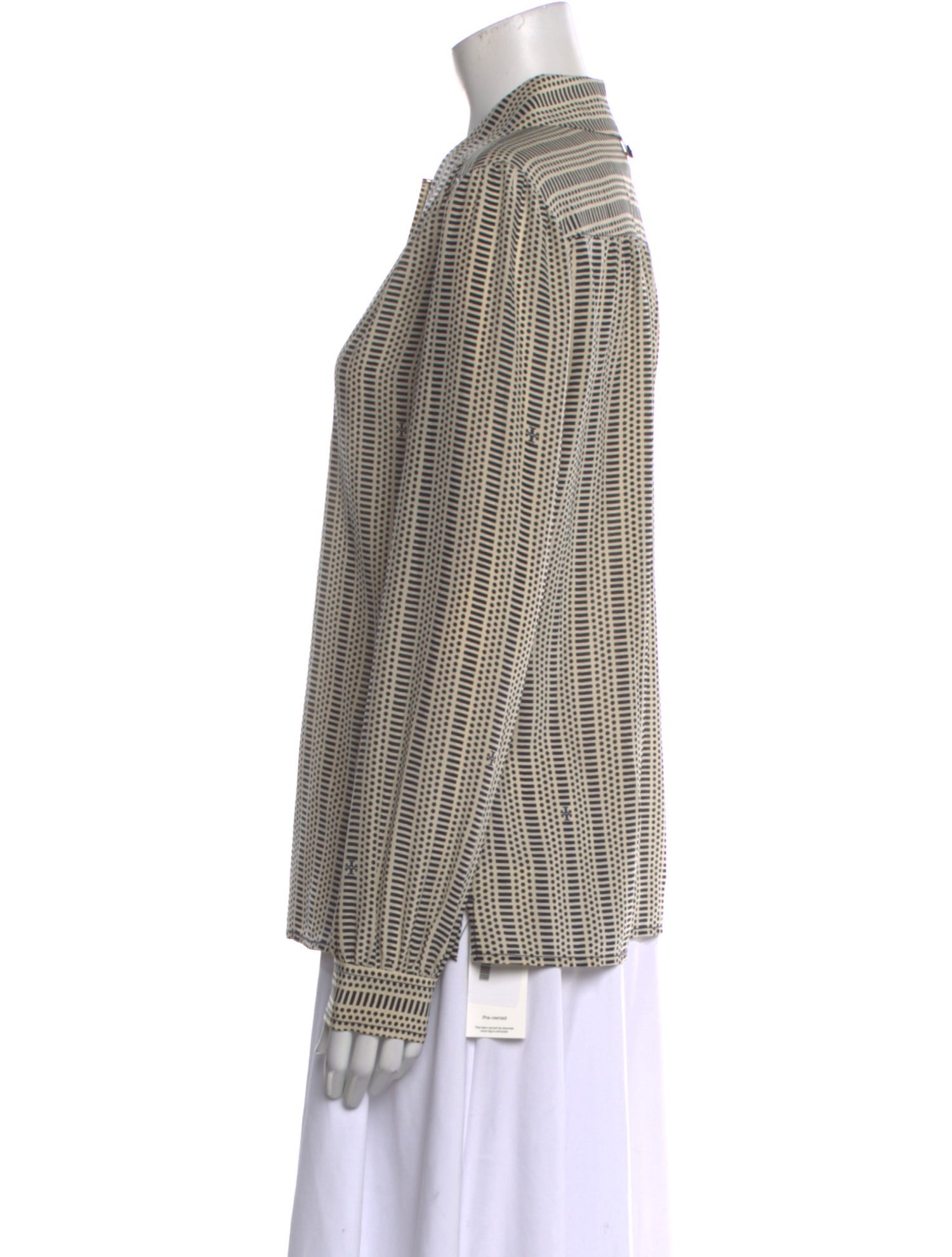 Tory Burch Silk Printed Button-Up Top