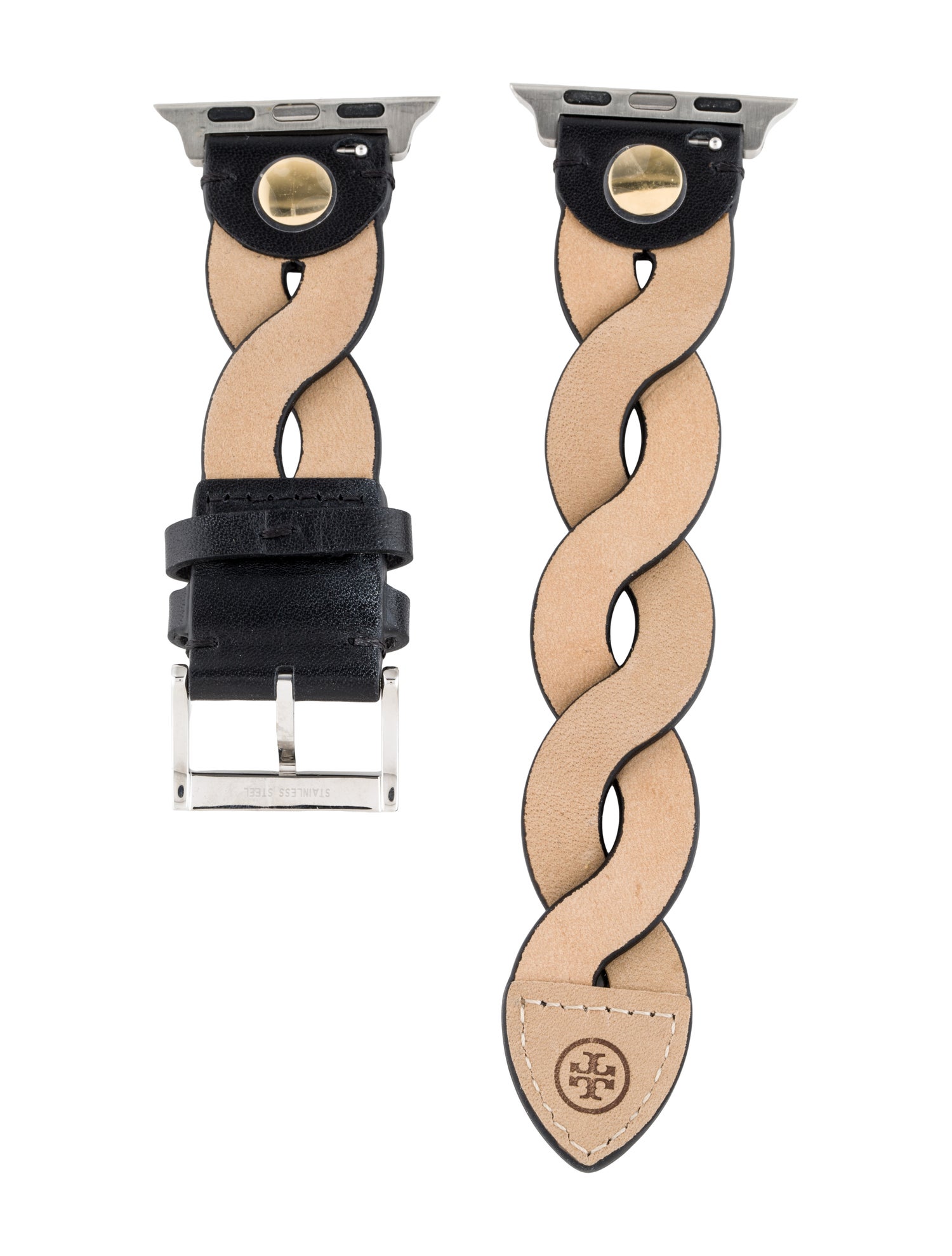 Tory Burch Braided Leather Strap For Apple Watch 38mm/40mm