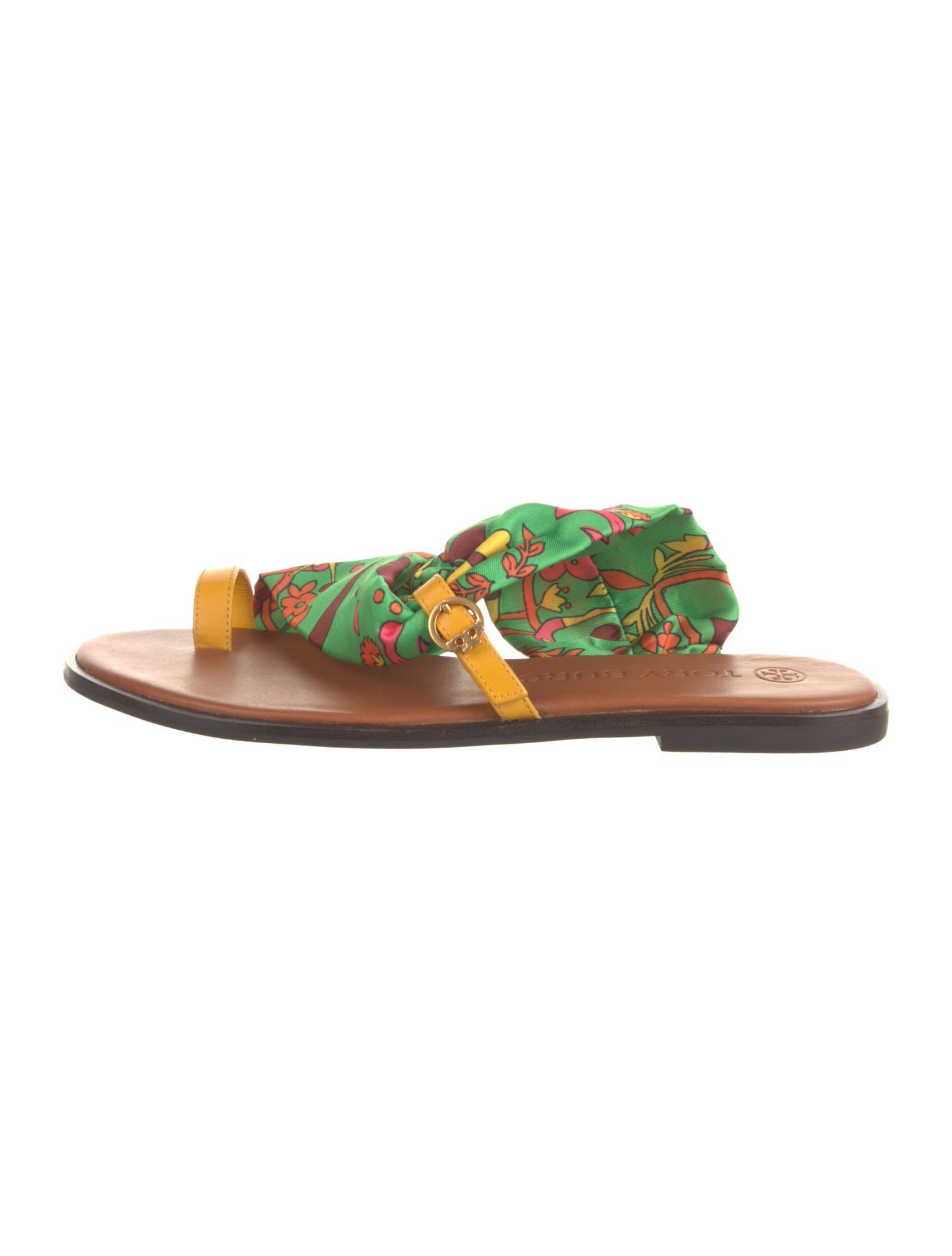 Tory Burch Leather Printed Slides