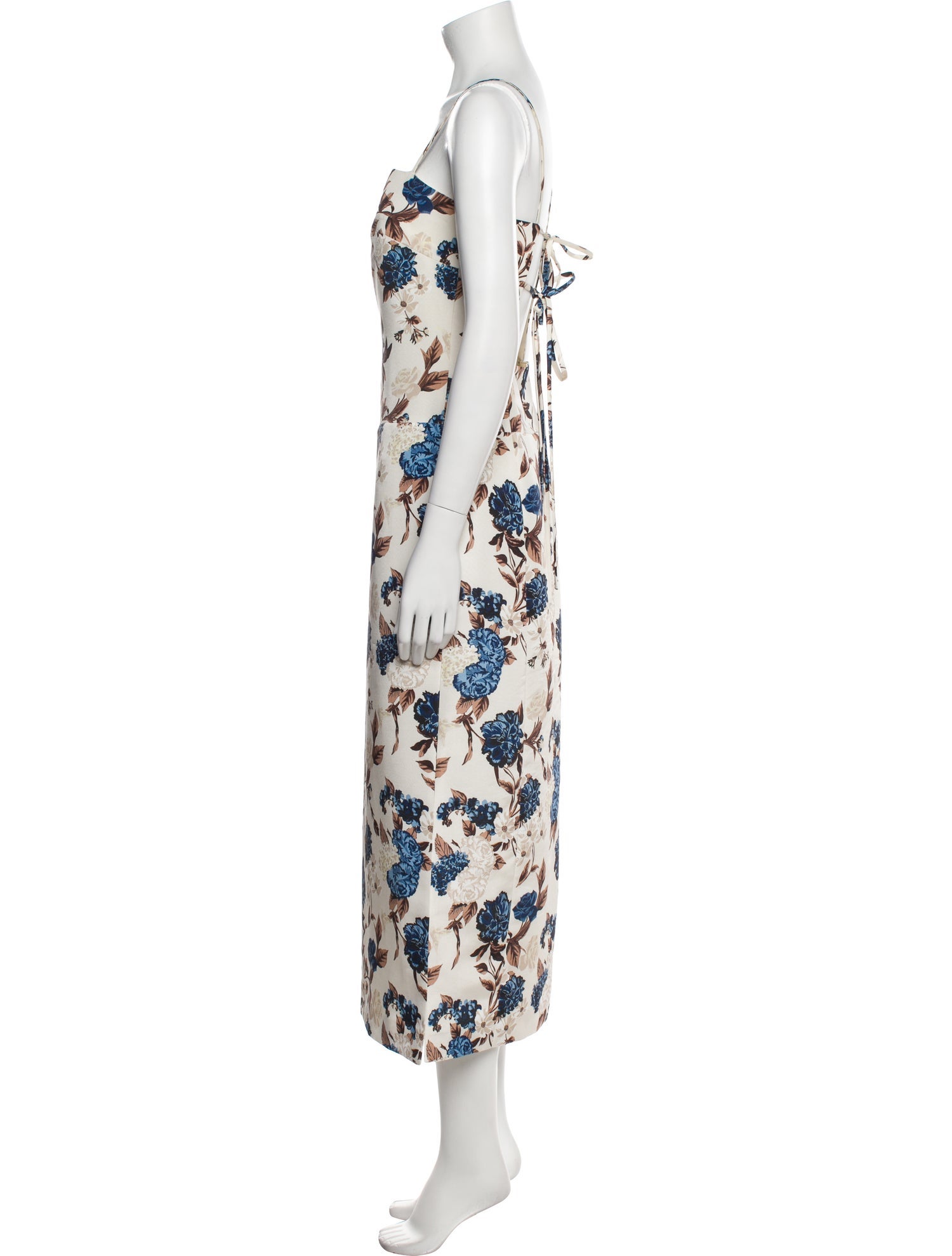 Tory Burch Floral Print Long Dress