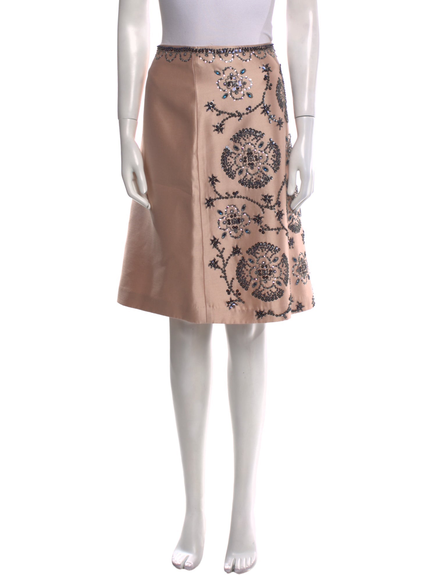 Tory Burch Silk Knee-Length Skirt