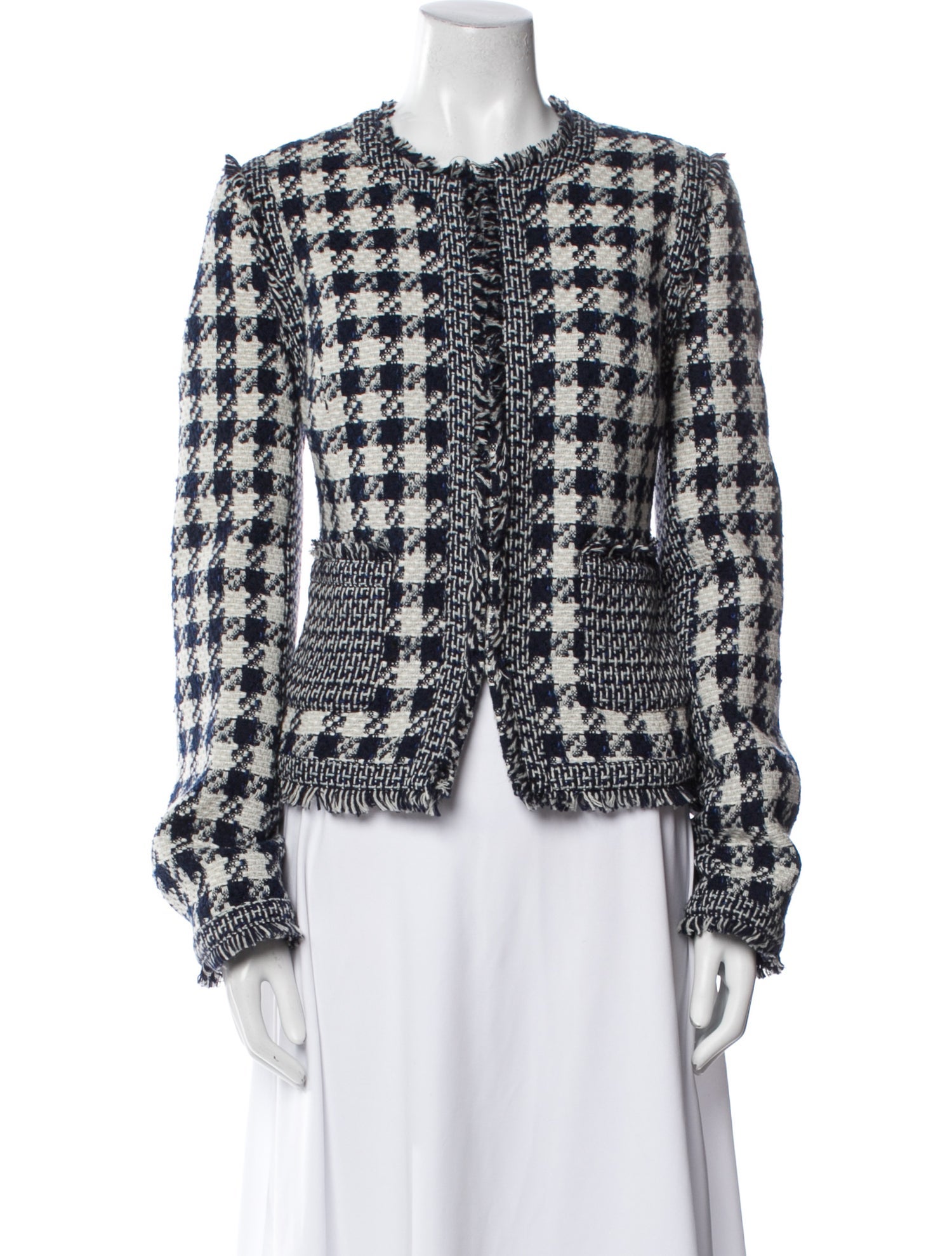 Tory Burch Tweed Pattern Jacket