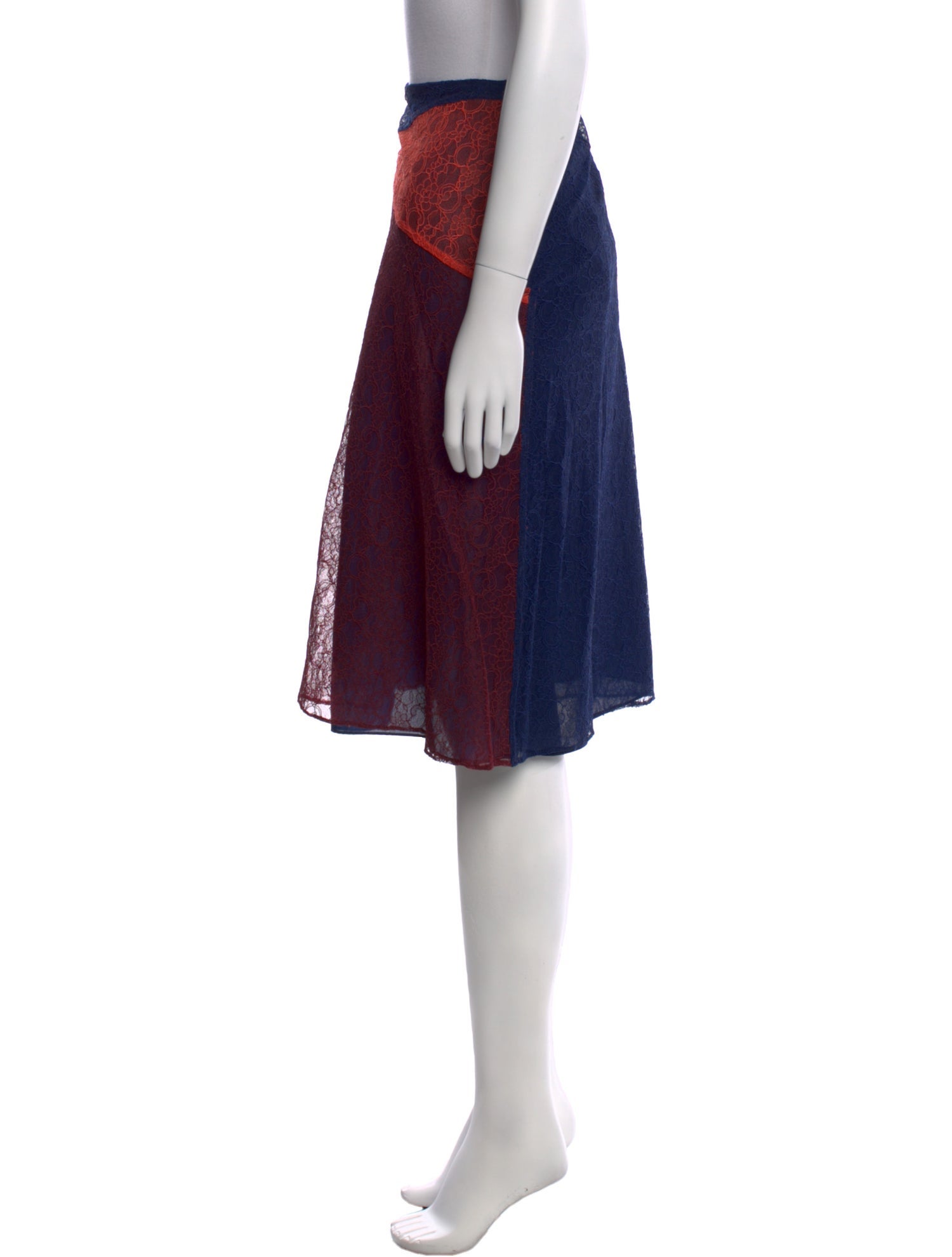 Tory Burch Lace Pattern Knee-Length Skirt