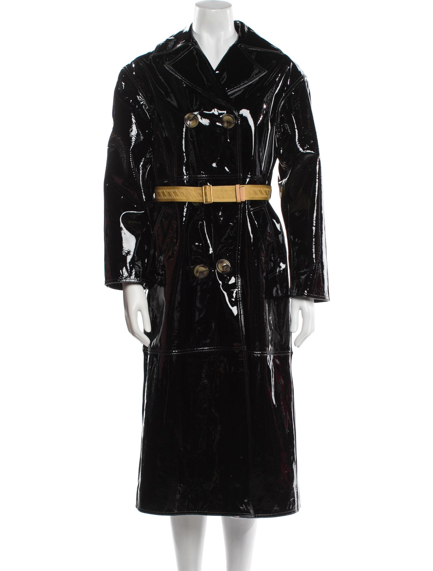 Tory Burch Patent Leather Trench Coat