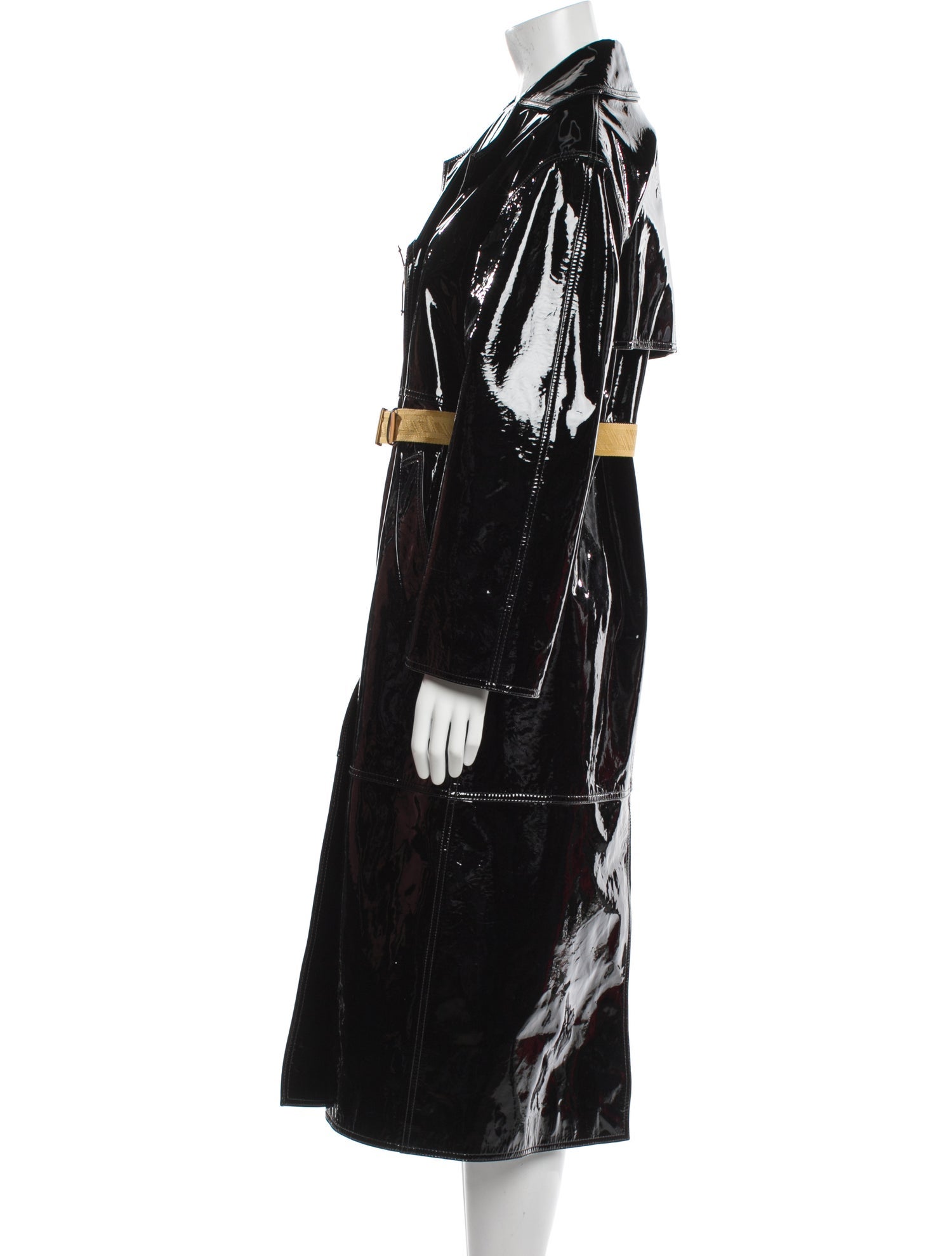 Tory Burch Patent Leather Trench Coat