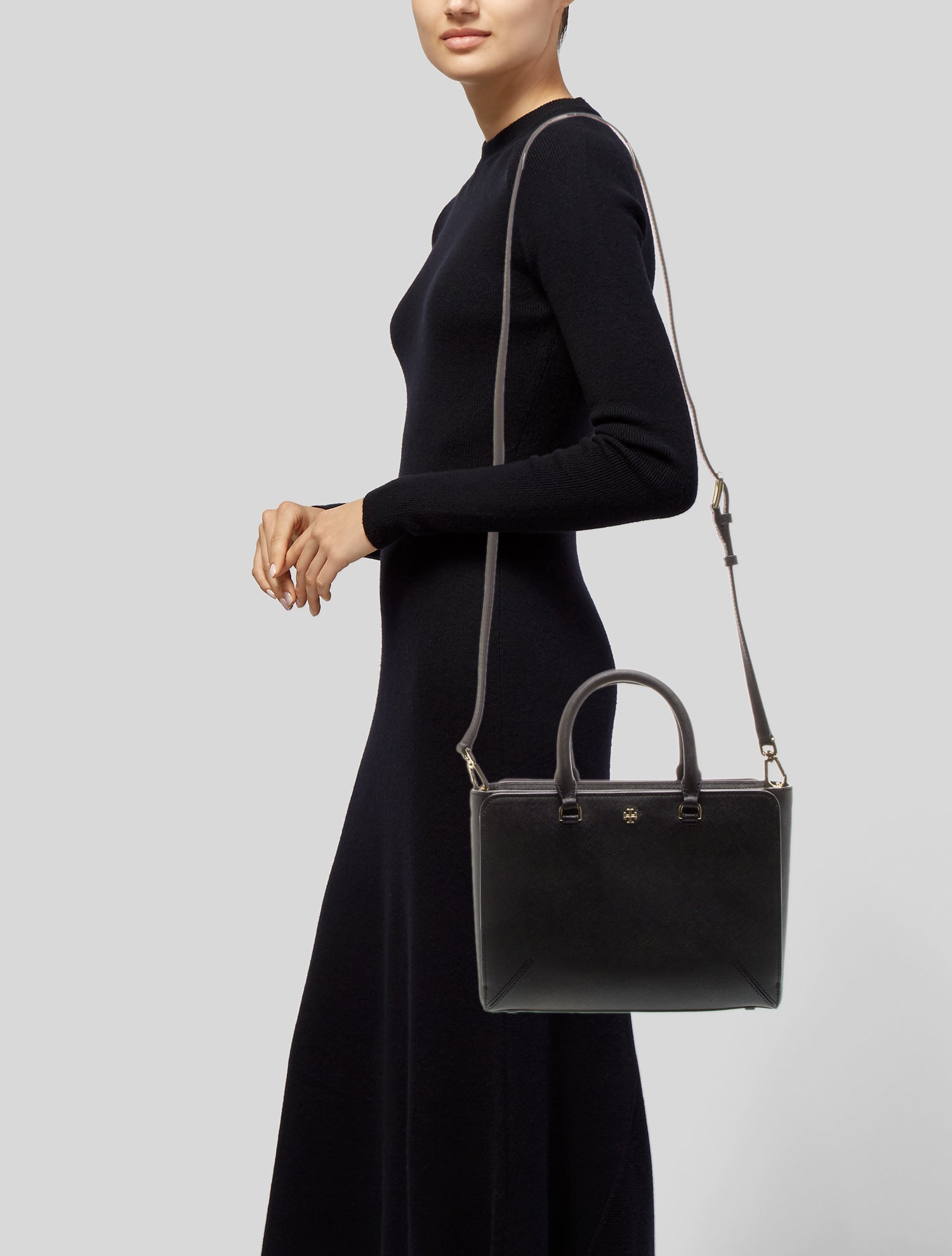 Tory Burch Saffiano Leather Top Handle Bag w/ Tags