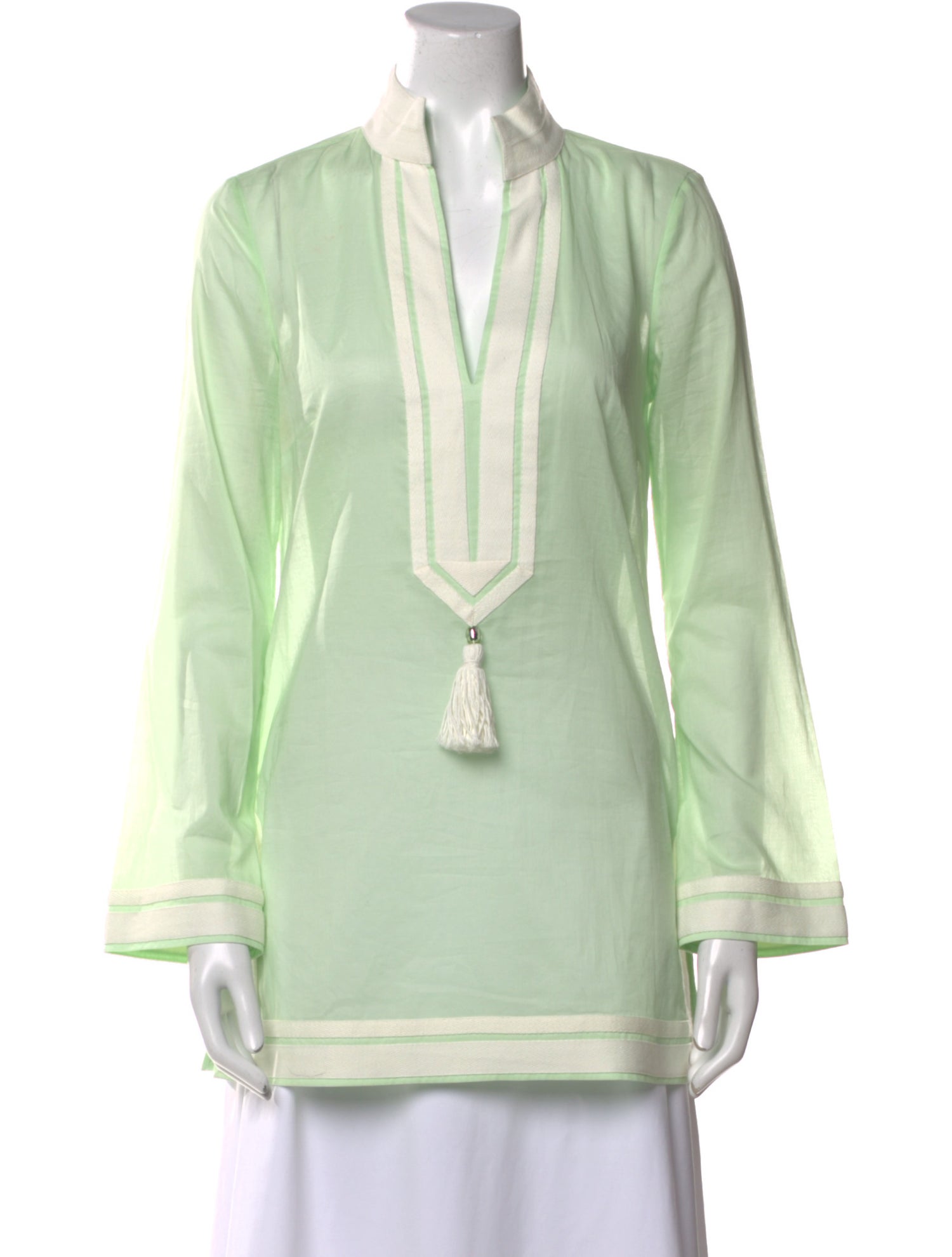 Tory Burch V-Neck Long Sleeve Tunic