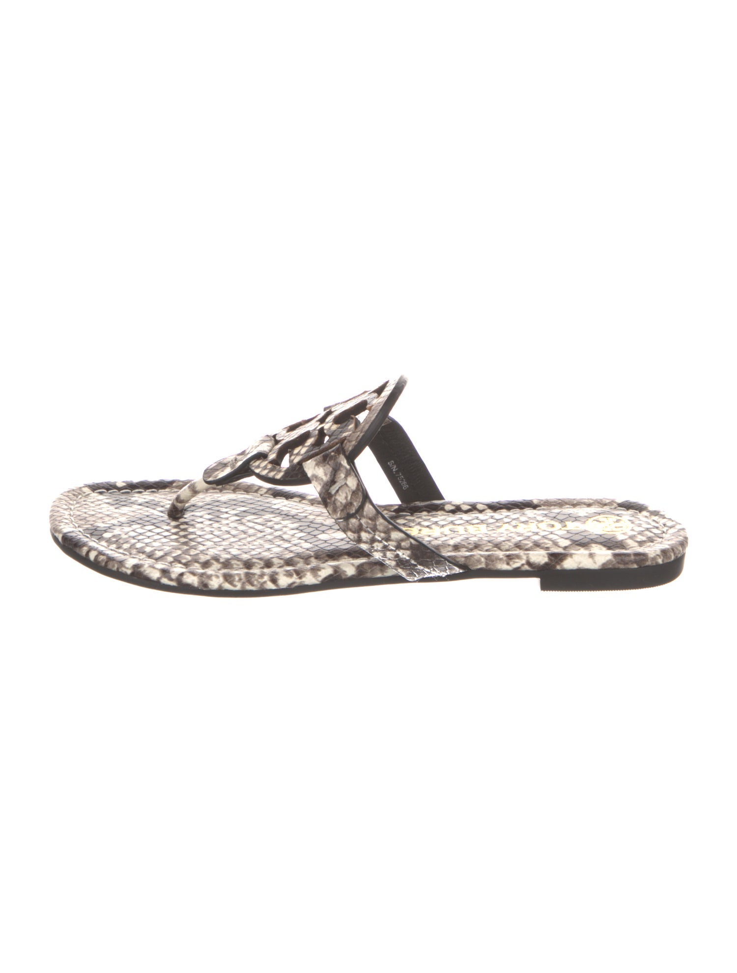 Tory Burch Embossed Leather Animal Print Espadrilles