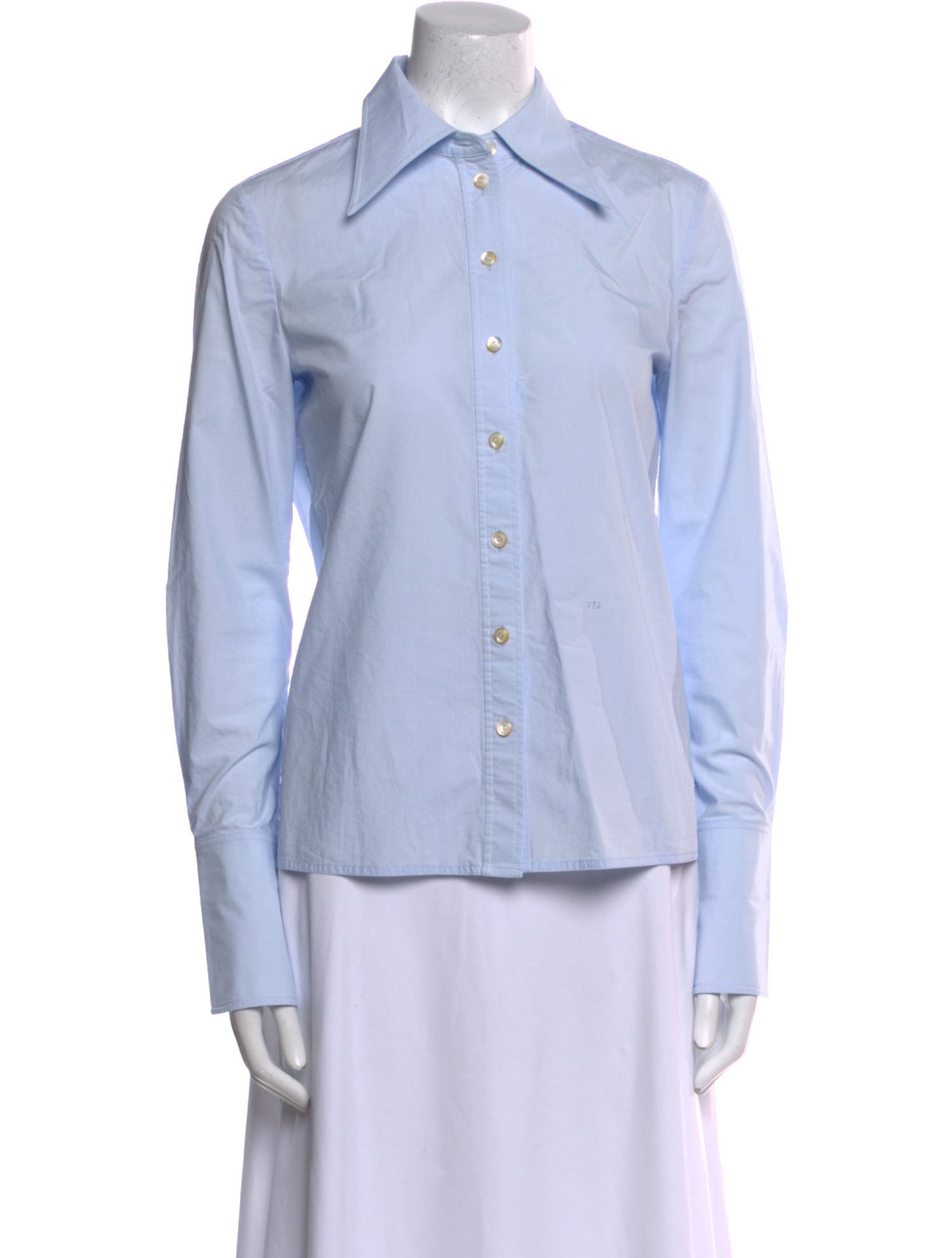 Tory Burch Long Sleeve Button-Up Top