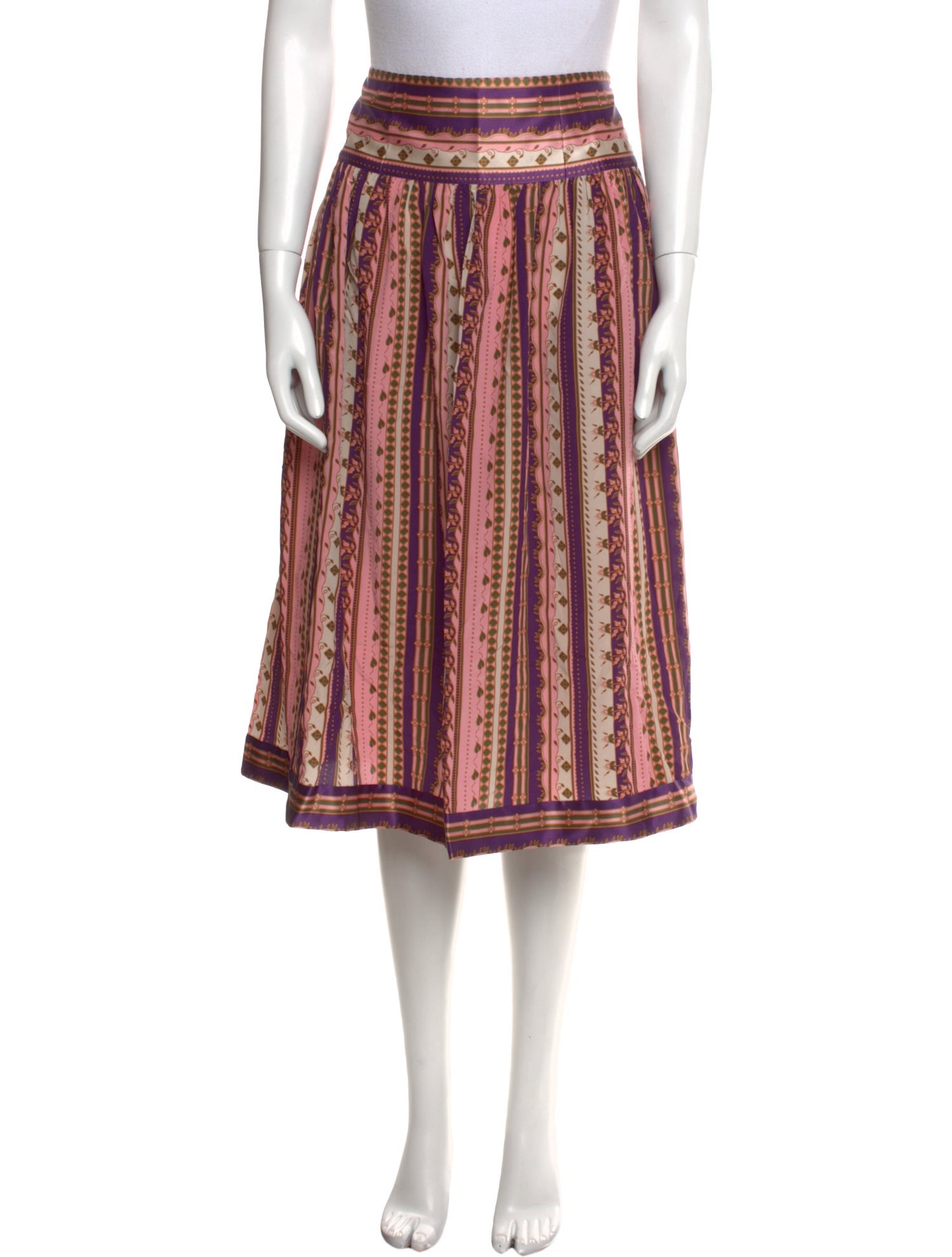 Tory Burch Silk Knee-Length Skirt w/ Tags