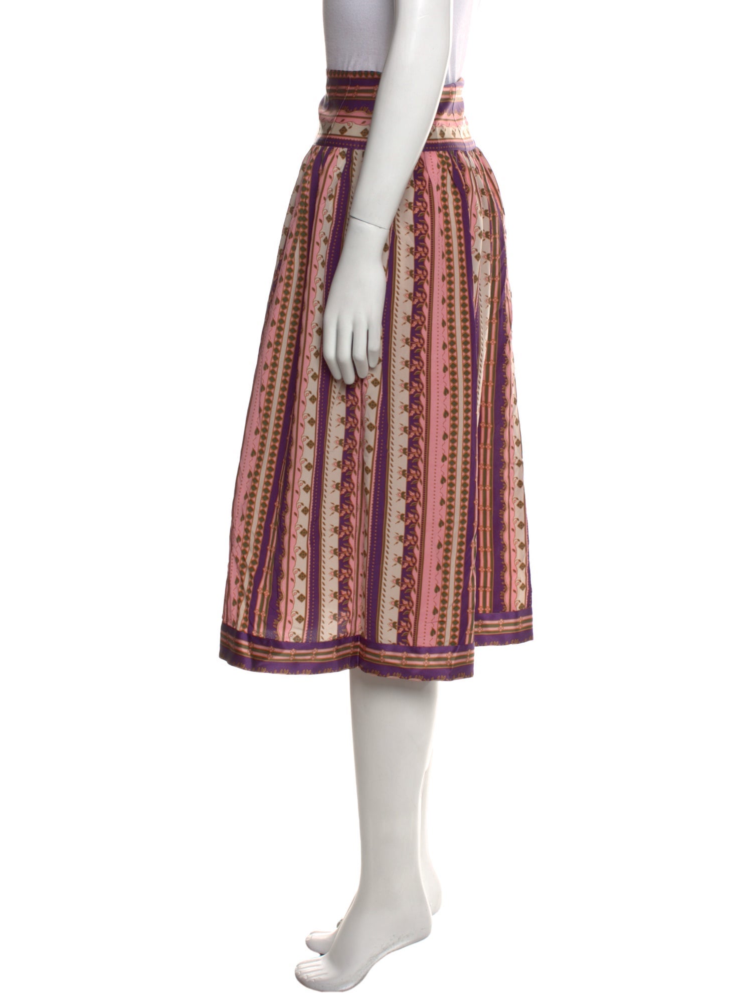 Tory Burch Silk Knee-Length Skirt w/ Tags