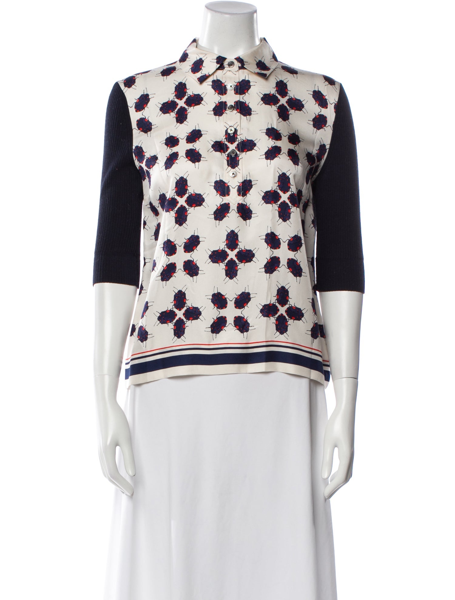 Tory Burch Silk Printed Top