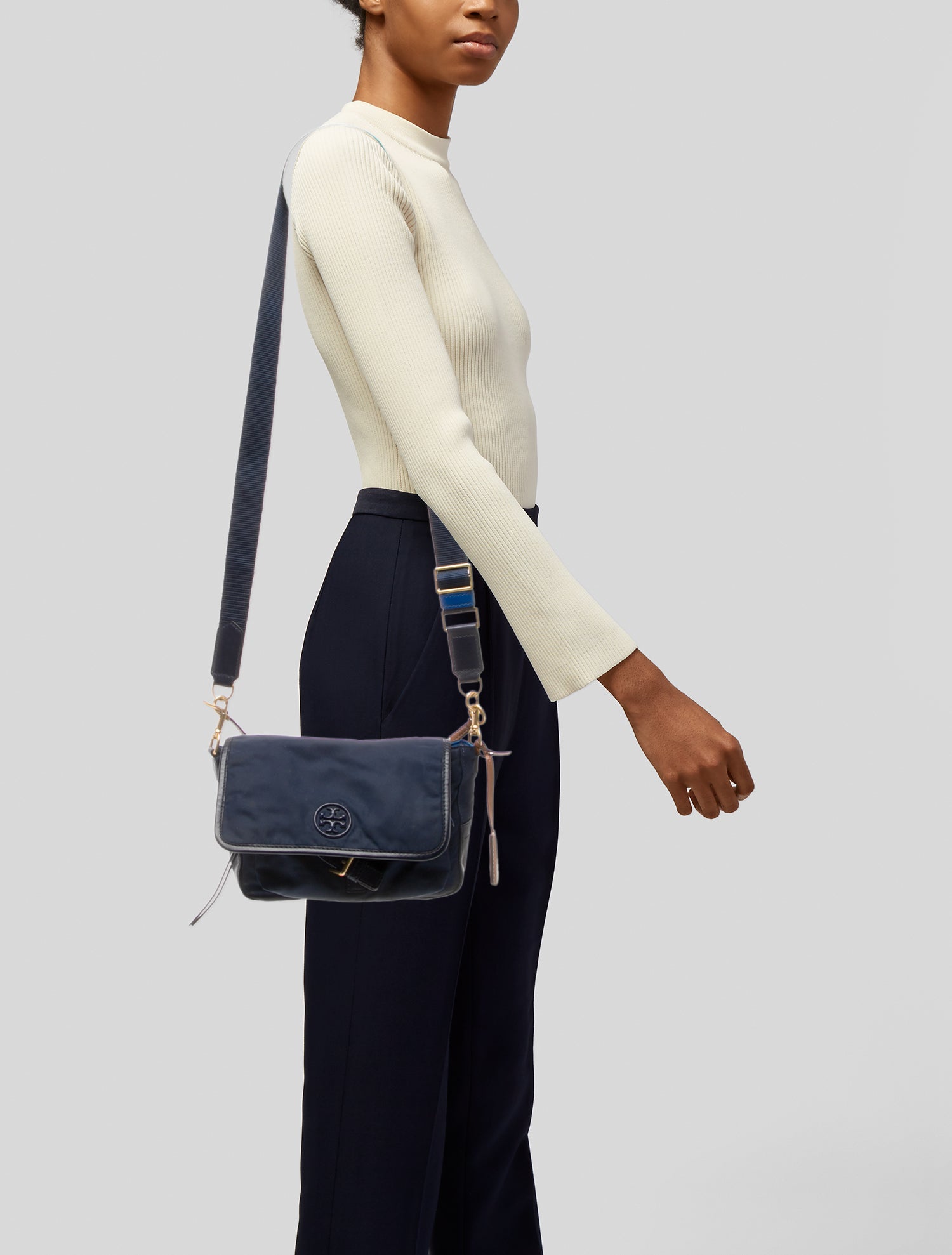 Tory Burch Nylon Top Handle Bag