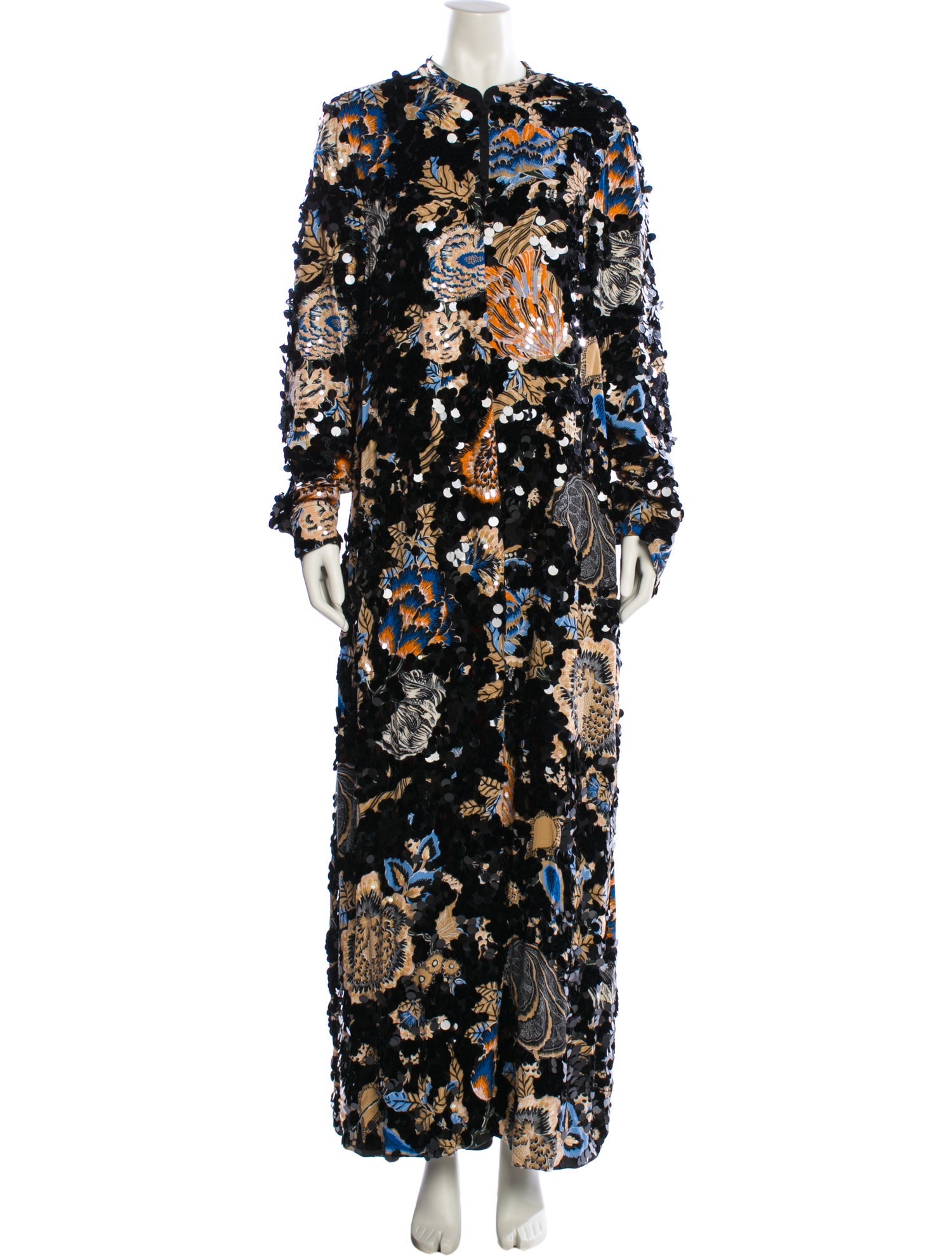 Tory Burch Floral Print Trench Coat