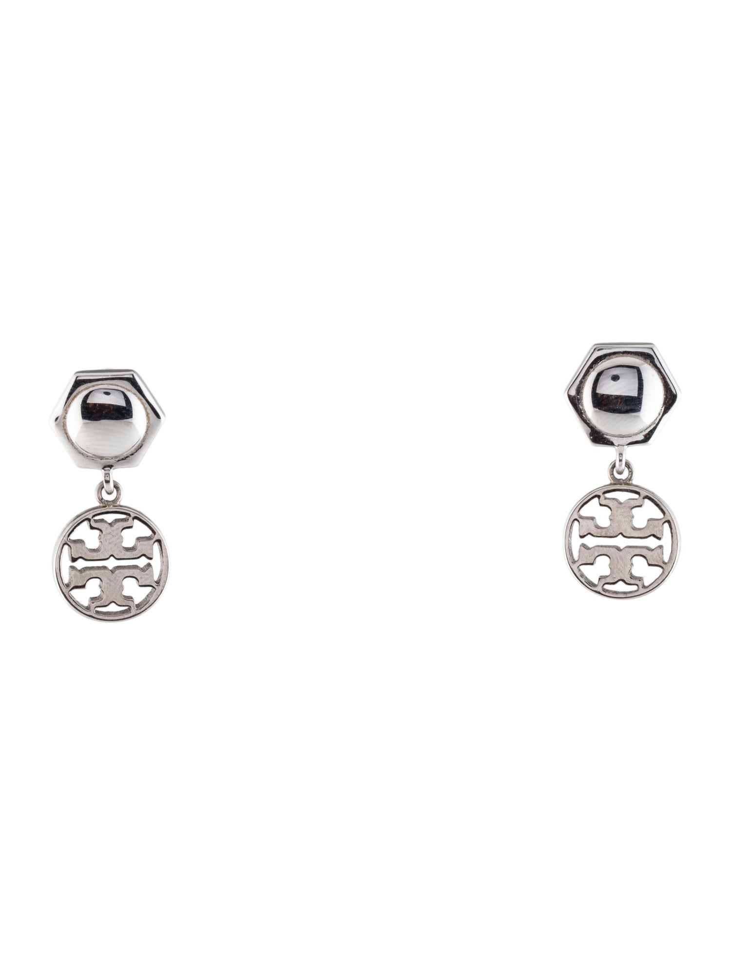 Tory Burch Logo Circle Drop Earrings