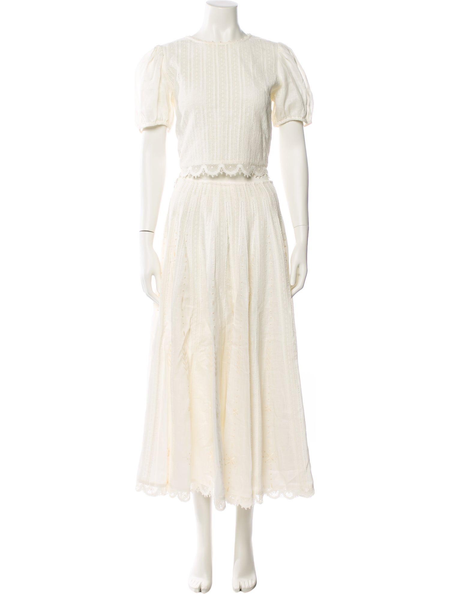 Tory Burch Linen Skirt Set