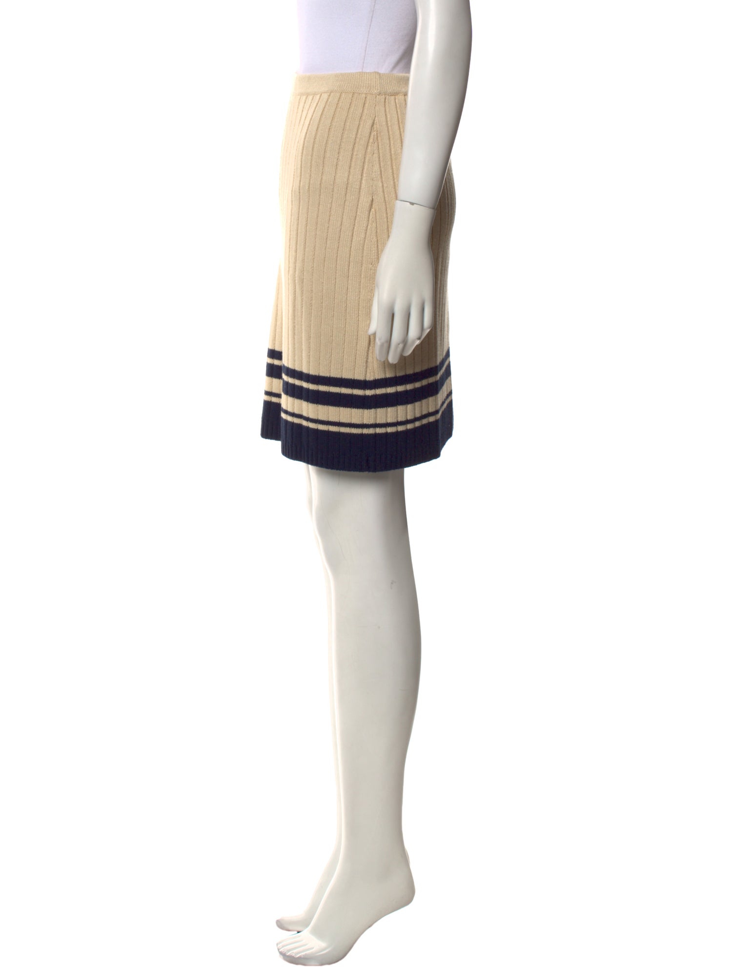 Tory Burch Striped Mini Skirt