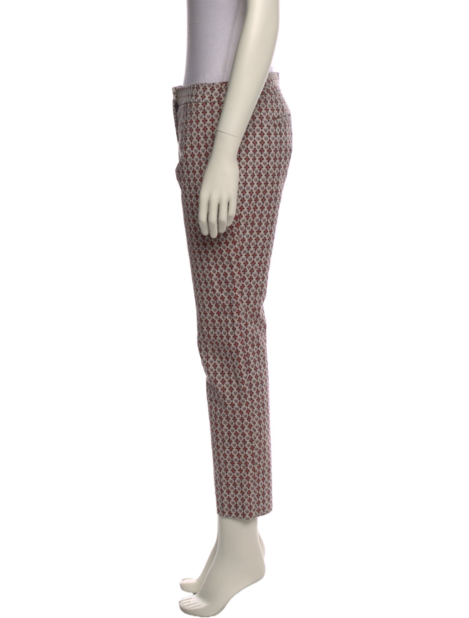 Tory Burch Printed Skinny Leg Pants