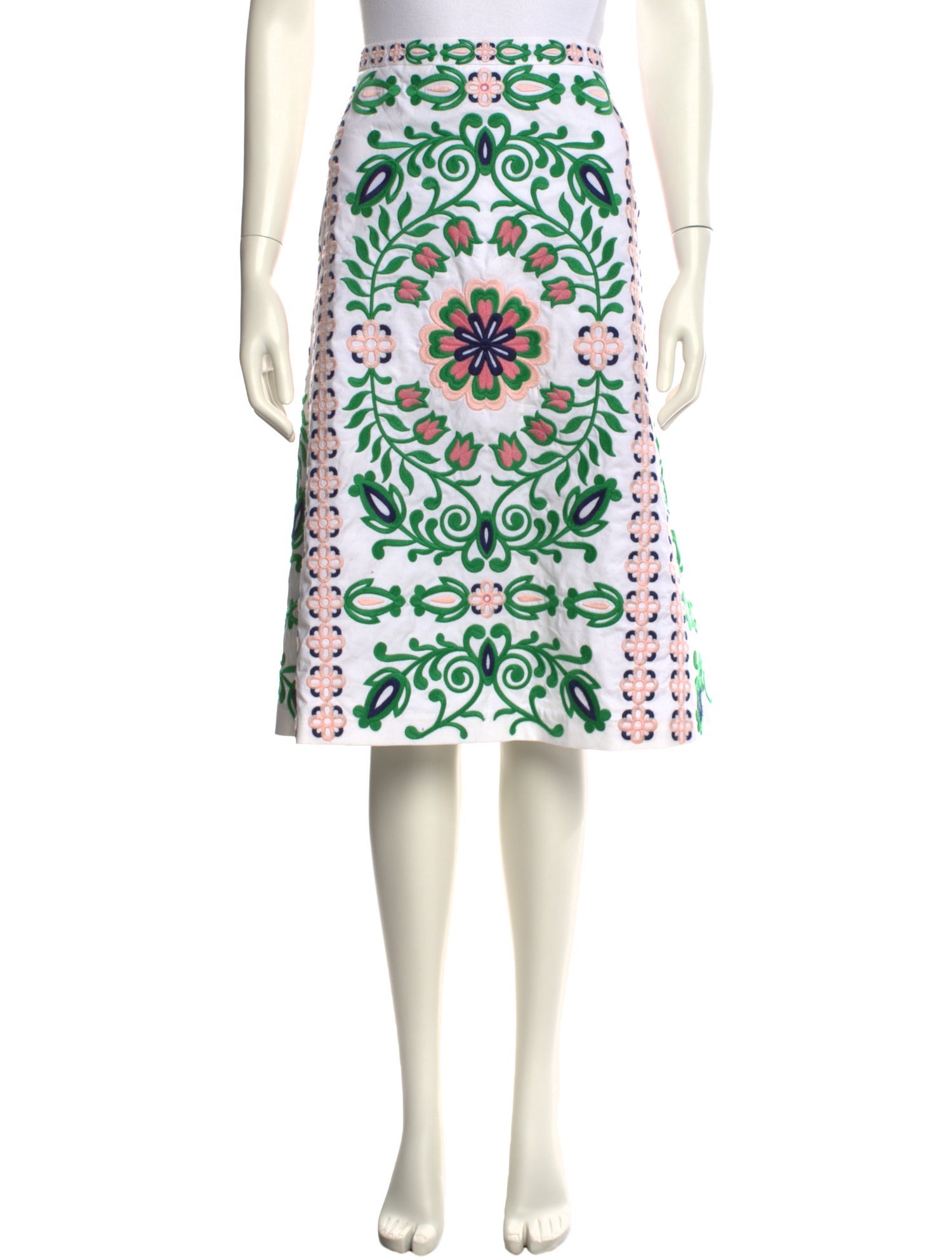 Tory Burch Patterned Knee-Length Skirt