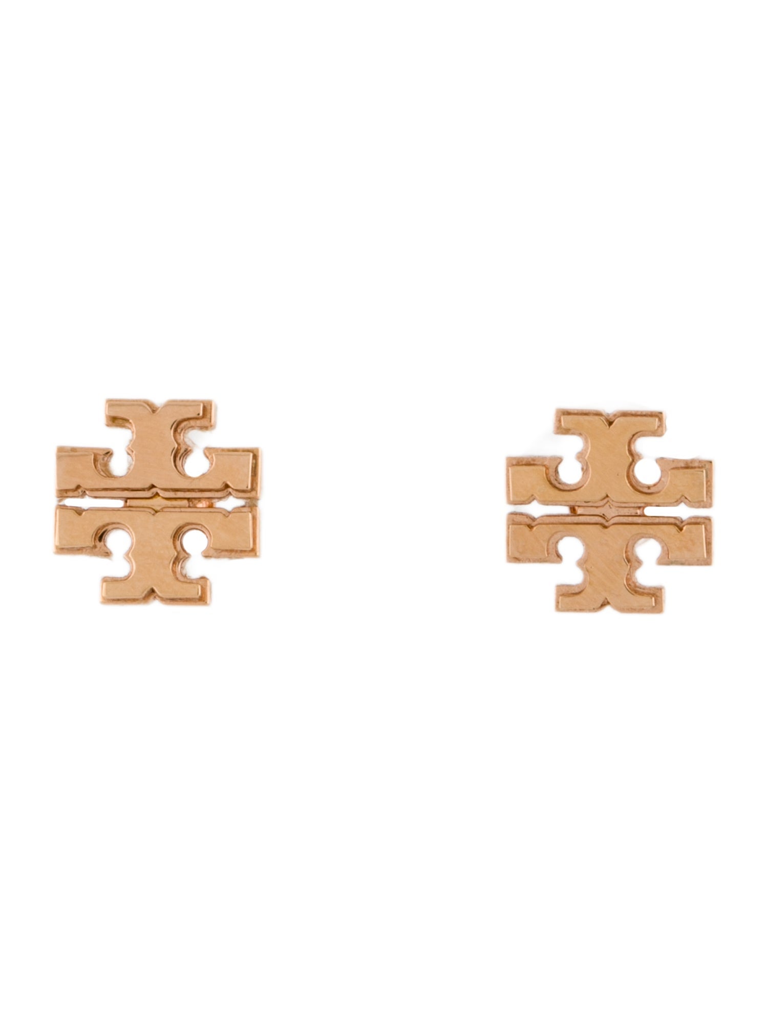 Tory Burch Logo Stud Earrings