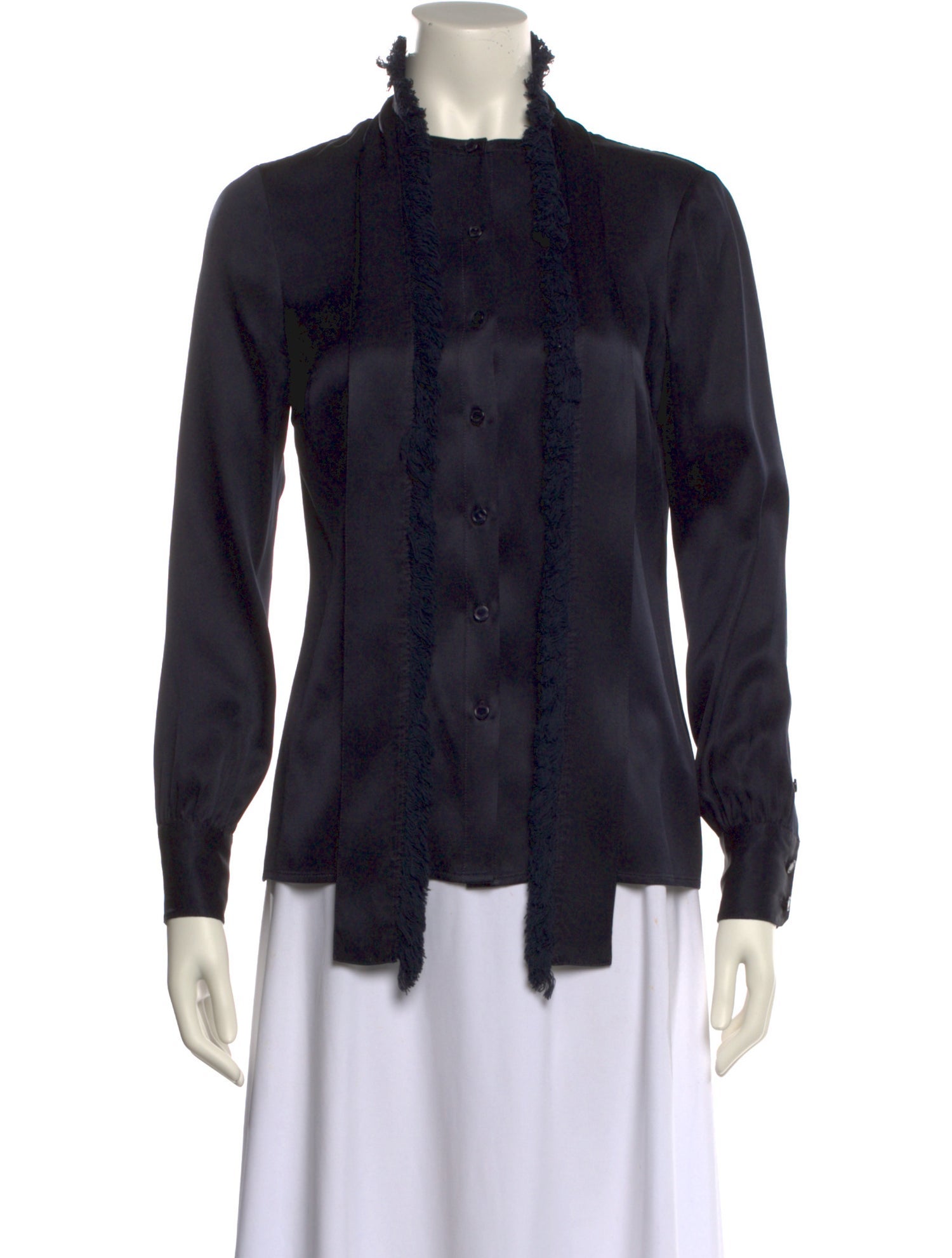 Tory Burch Silk Mock Neck Blouse