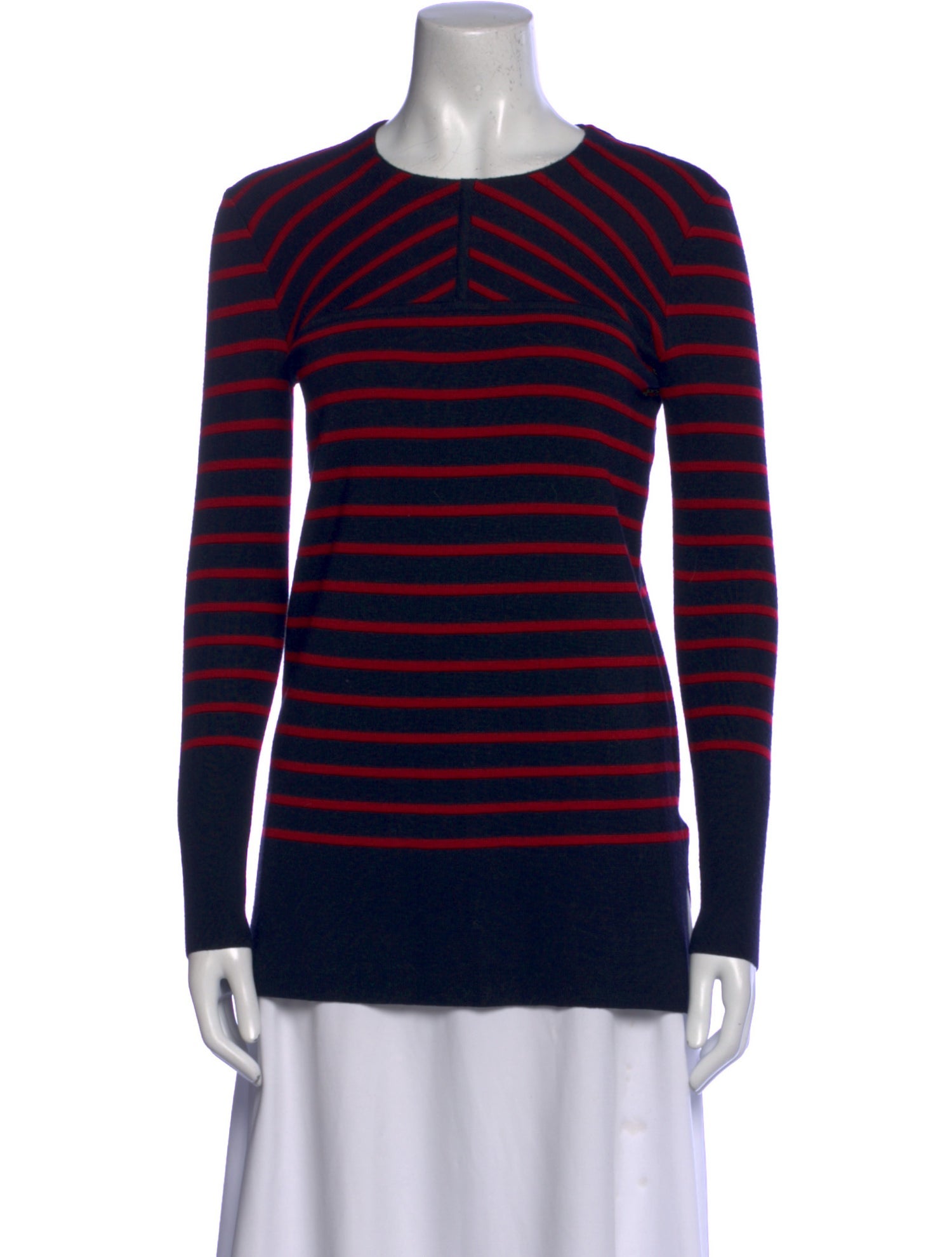 Tory Burch Merino Wool Striped Sweater