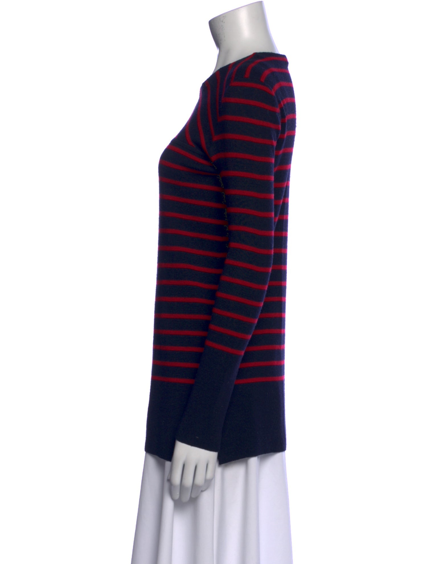 Tory Burch Merino Wool Striped Sweater