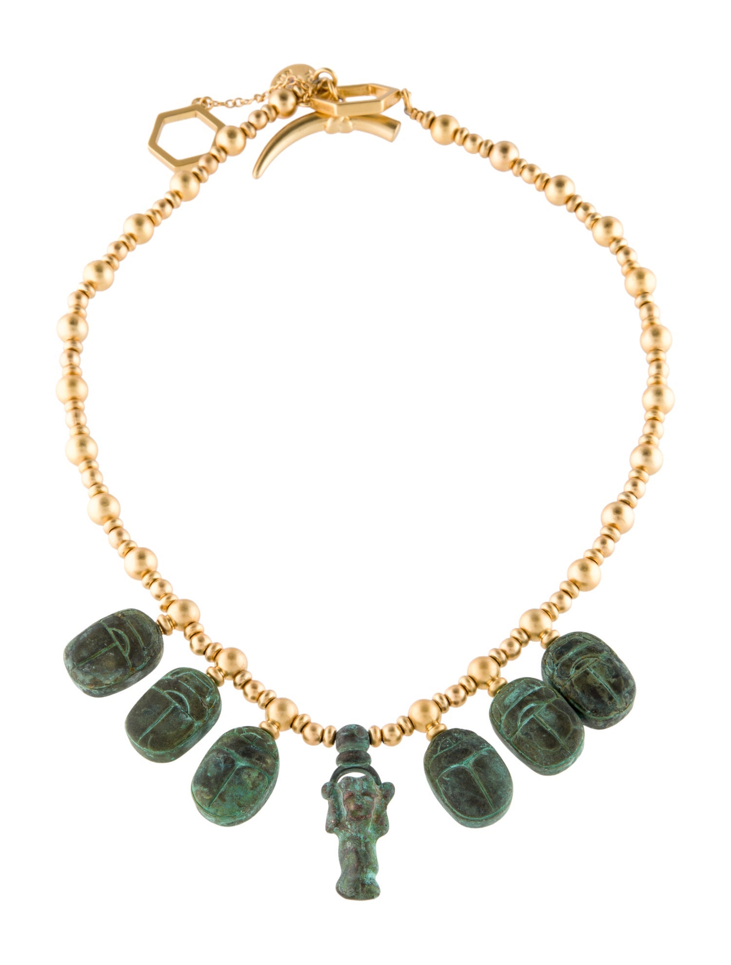 Tory Burch Scarab Charm Necklace