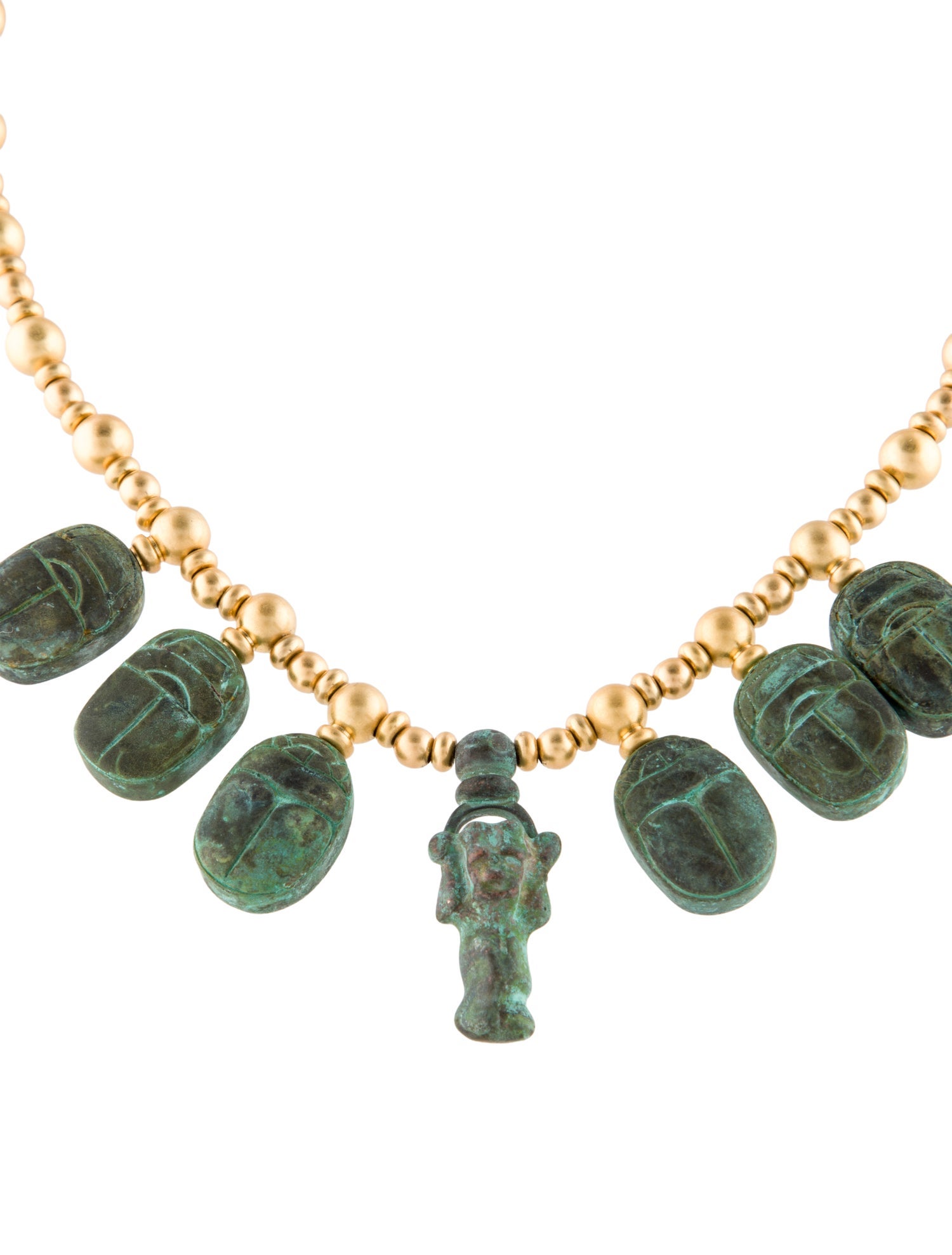 Tory Burch Scarab Charm Necklace